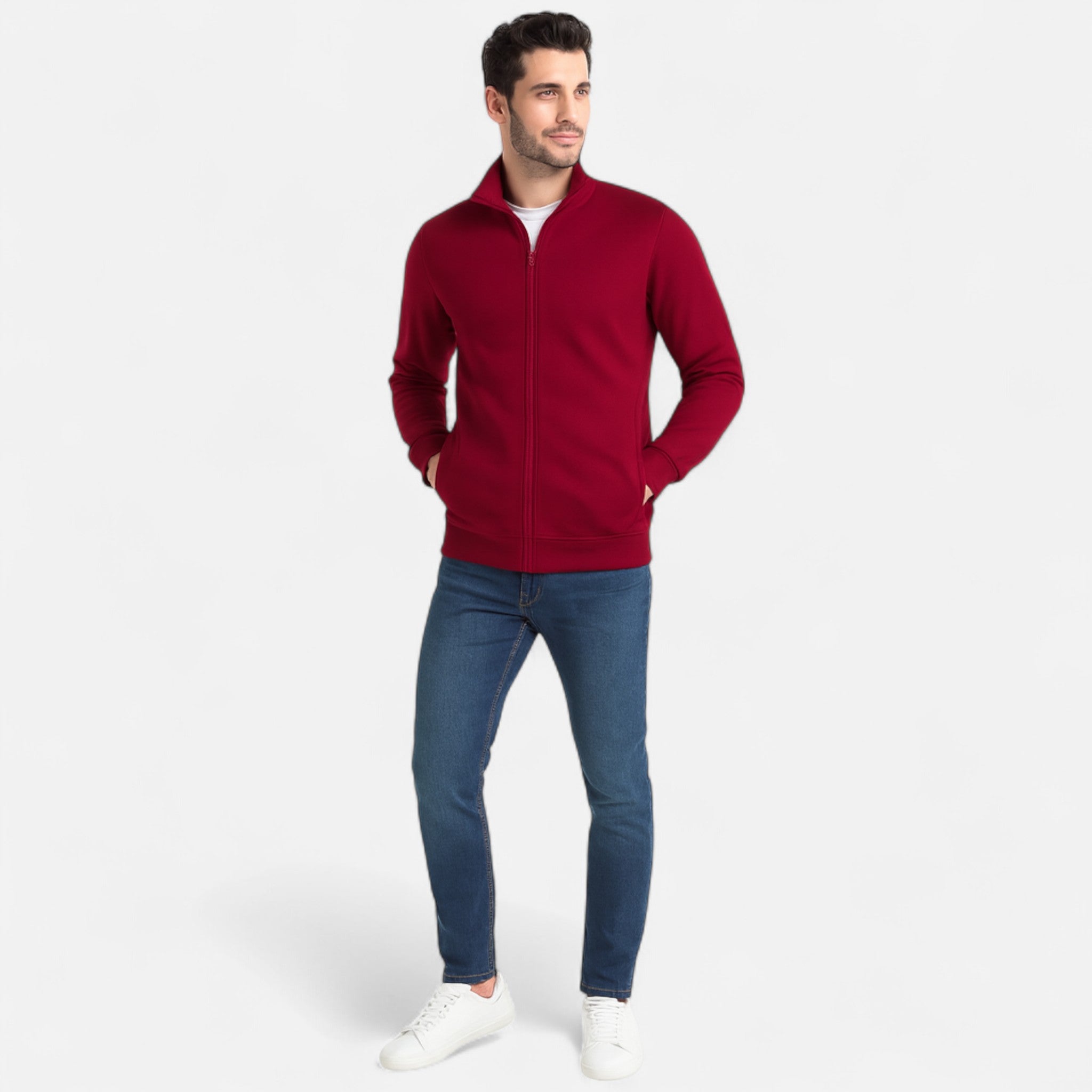 Velclairemode | Veste Homme à Capuche Col Montant – Protection Structurée & Ligne Moderne