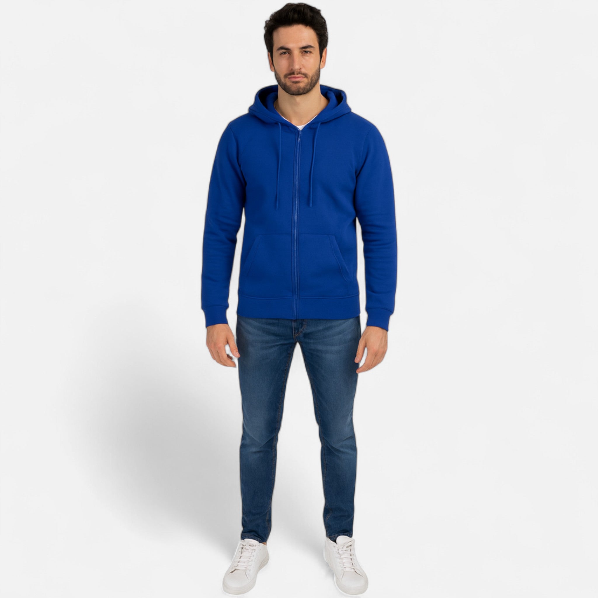 Velclairemode | Sweat Zippé à Capuche Unisexe – Confort Minimaliste & Style Urbain