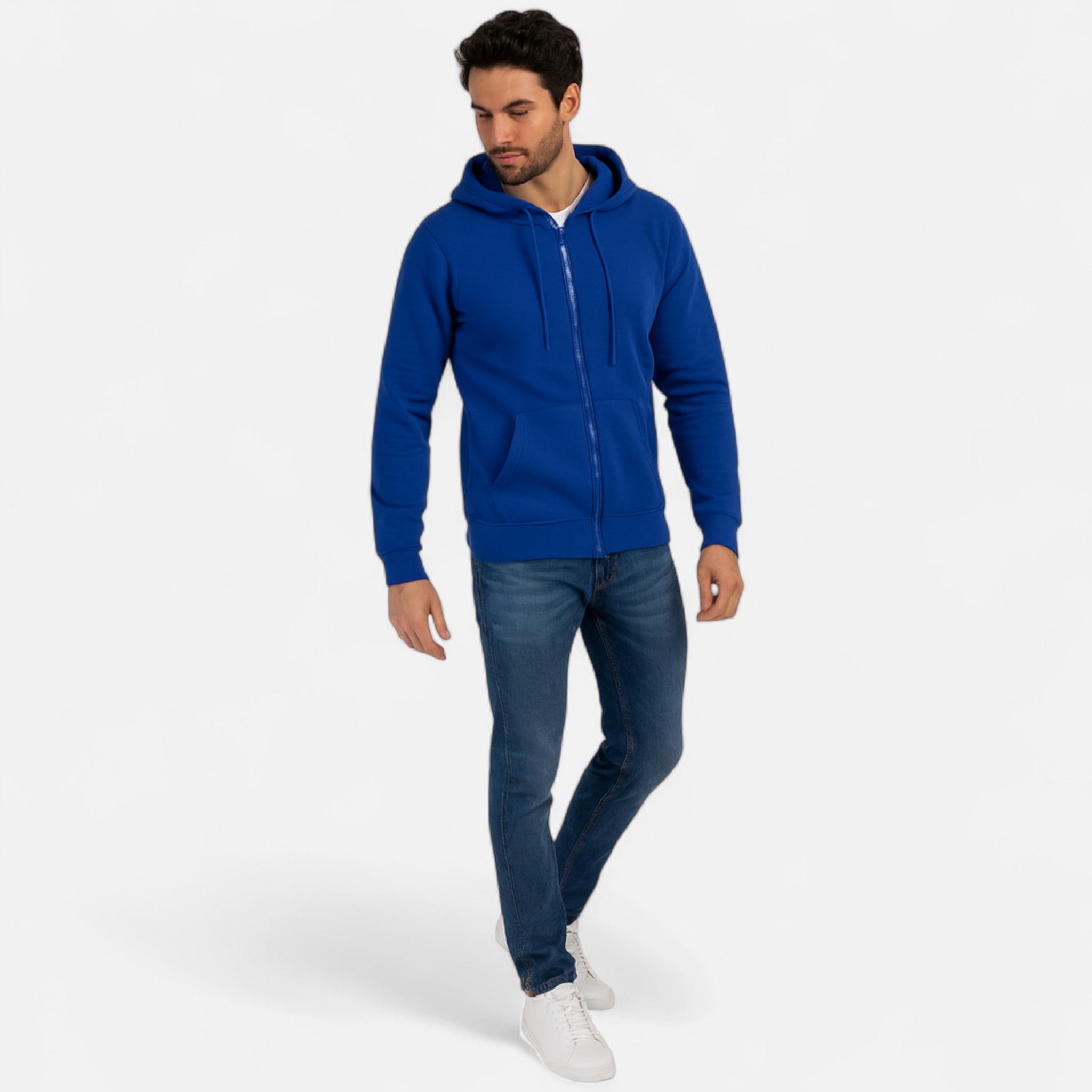 Velclairemode | Sweat Zippé à Capuche Unisexe – Confort Minimaliste & Style Urbain