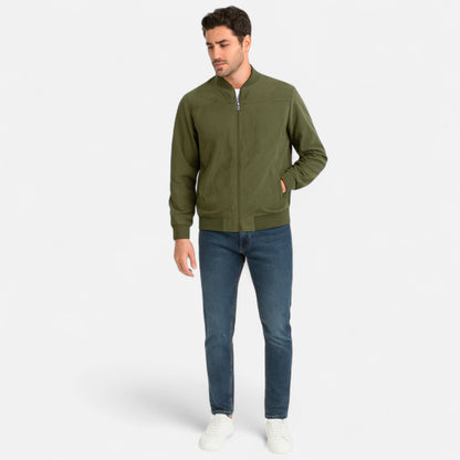 Velclairemode | Veste Homme en Suédine Zippée – Sobriété Texturée & Élégance Décontractée