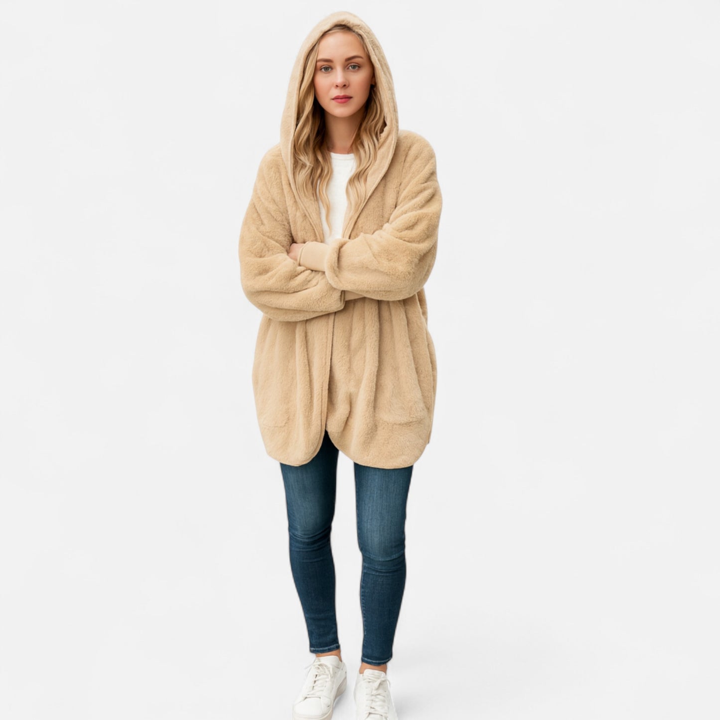 Velclairemode | Veste Cardigan Femme Double Polaire – Douceur Enveloppante & Élégance Cocooning