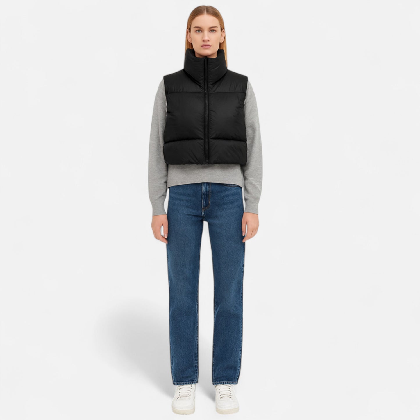 Velclairemode | Veste Courte Matelassée Femme – Col Montant & Chaleur Nomade