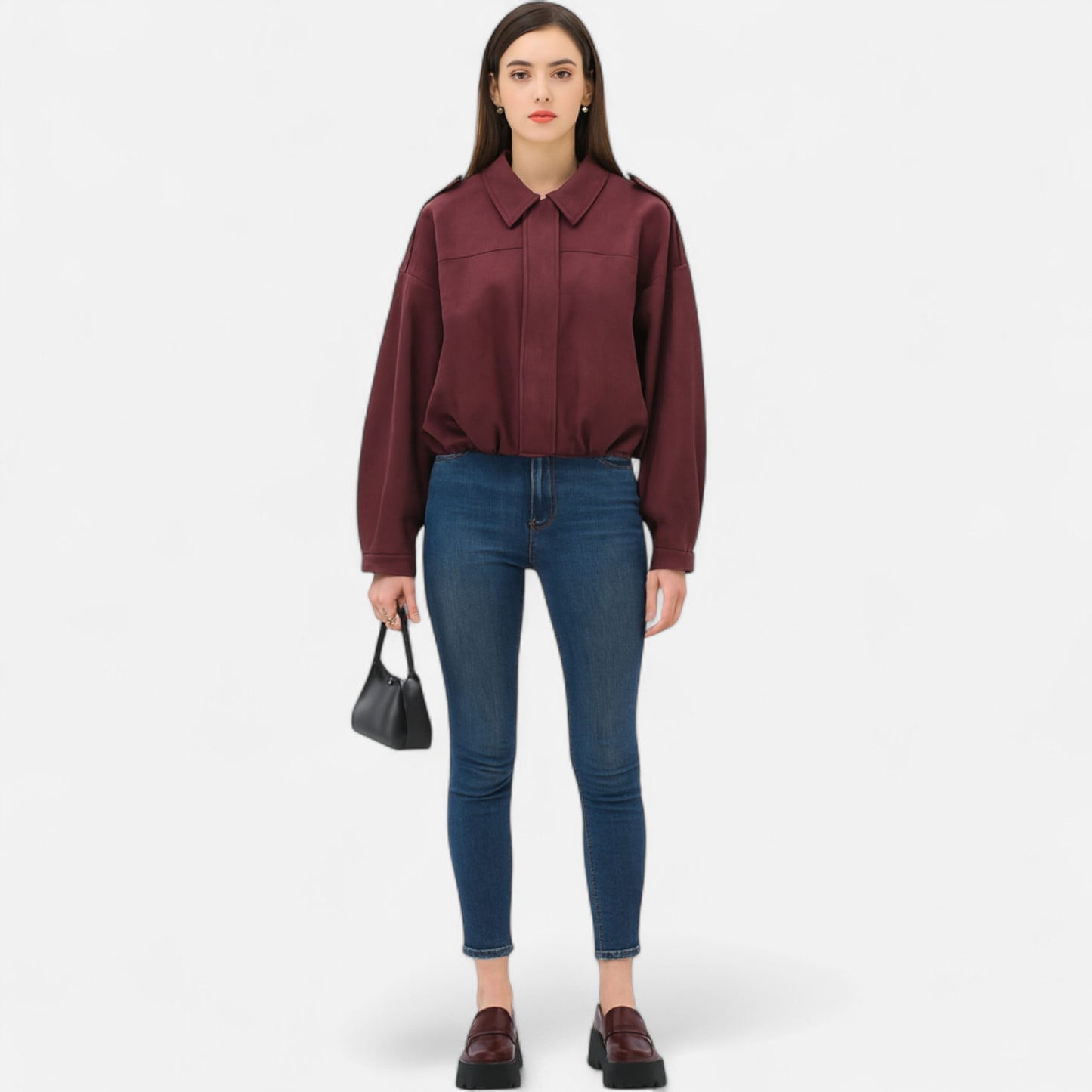 Velclairemode | Veste Femme Suédine Ample – Douceur Tactile & Allure Décontractée
