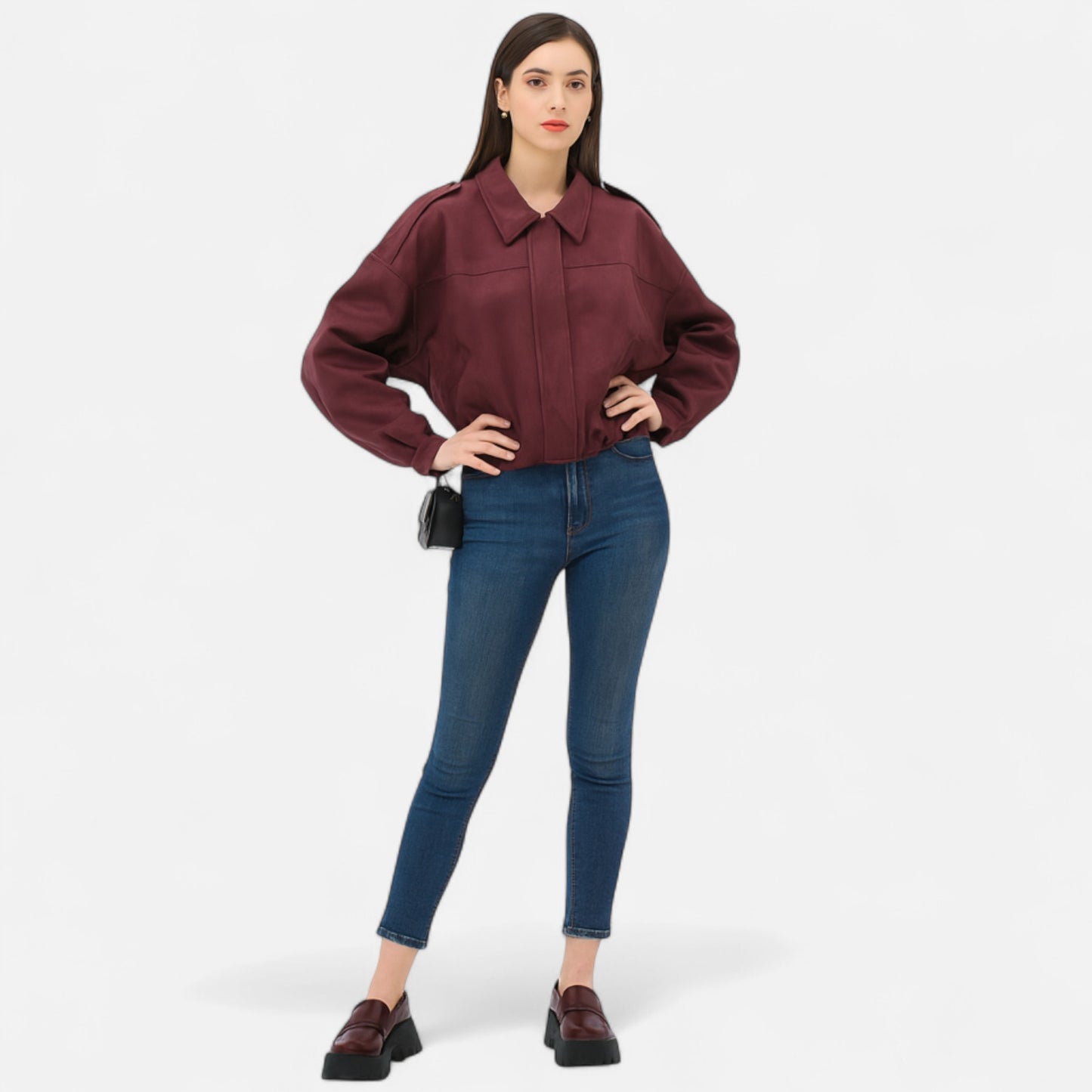 Velclairemode | Veste Femme Suédine Ample – Douceur Tactile & Allure Décontractée