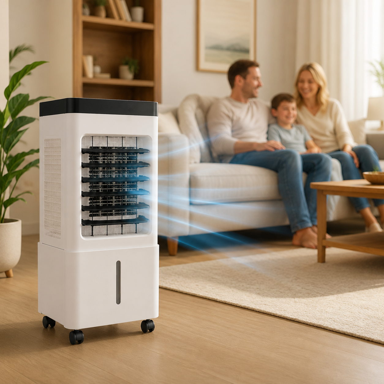 Climatizador de Ar Móvel 3 em 1 com Controle Remoto