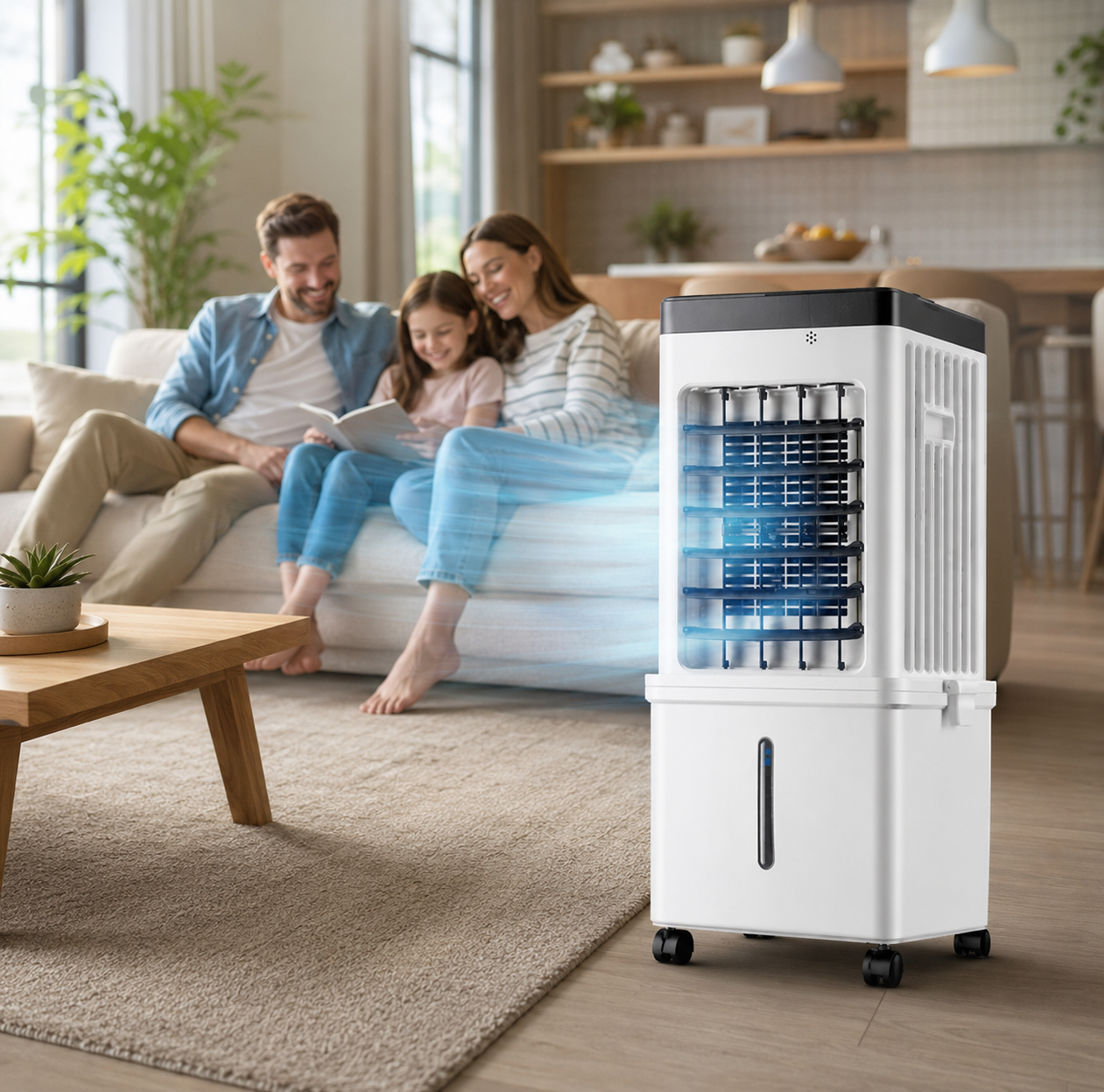 Climatizador de Ar Móvel 3 em 1 com Controle Remoto