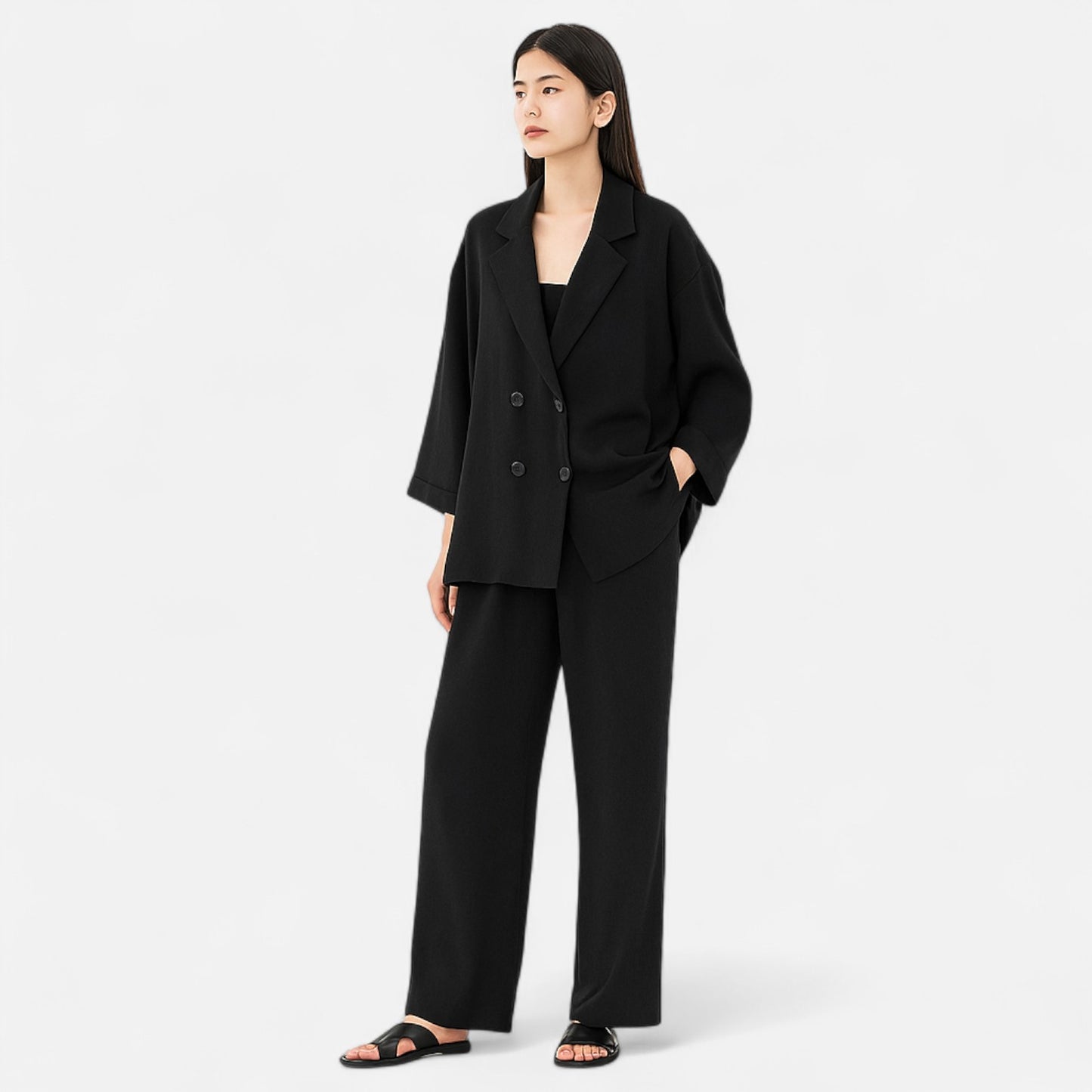 Velclairemode | Ensemble Décontracté Femme – Veste Légère & Pantalon Coordonné, Élégance Relaxée