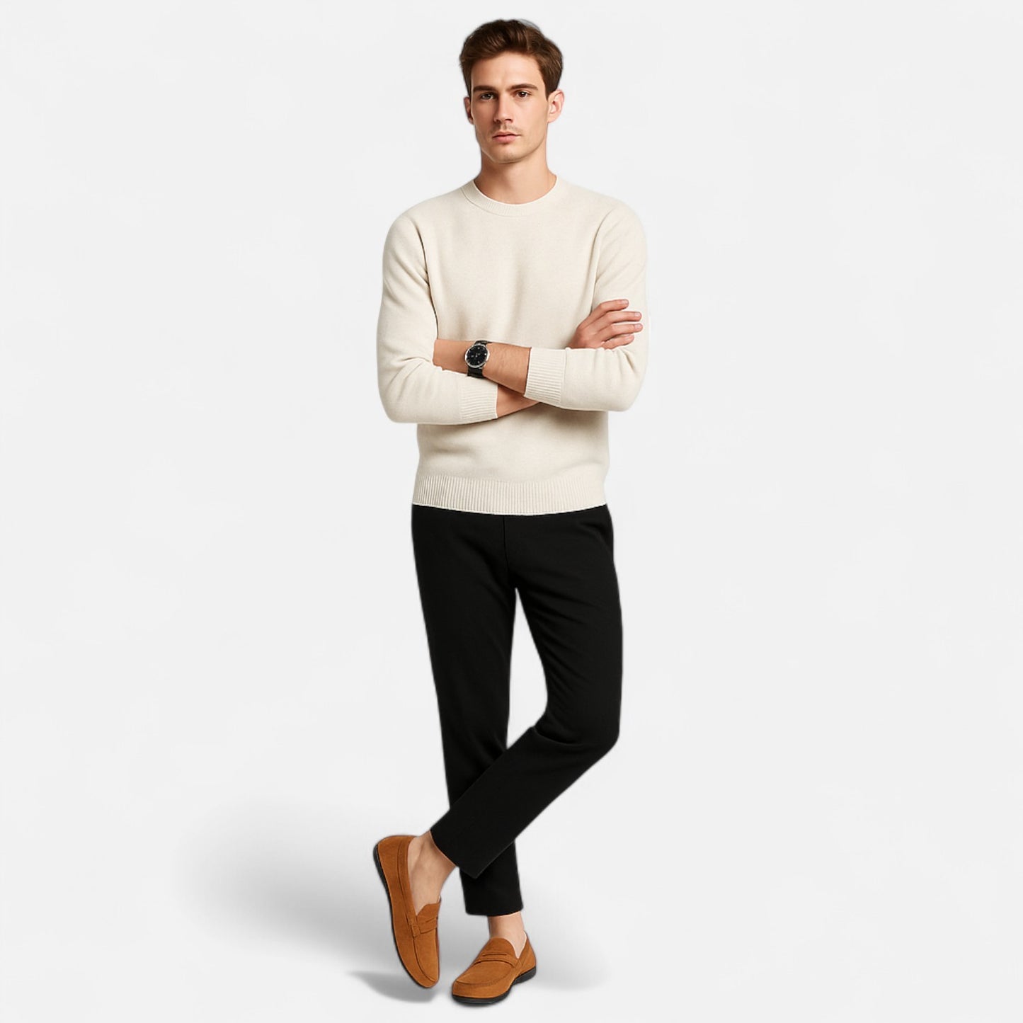 Velclairemode | Mocassins Homme en Suède de Luxe – Fait Main, Modèle à Enfiler Élégant