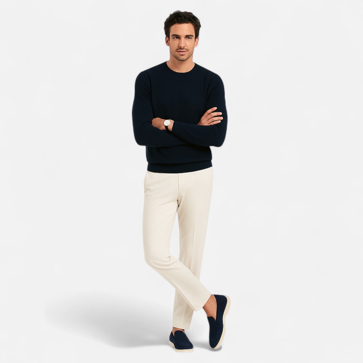 Velclairemode | Mocassins Homme en Suède et Cuir – Chaussures Plates Décontractées à Semelle Souple