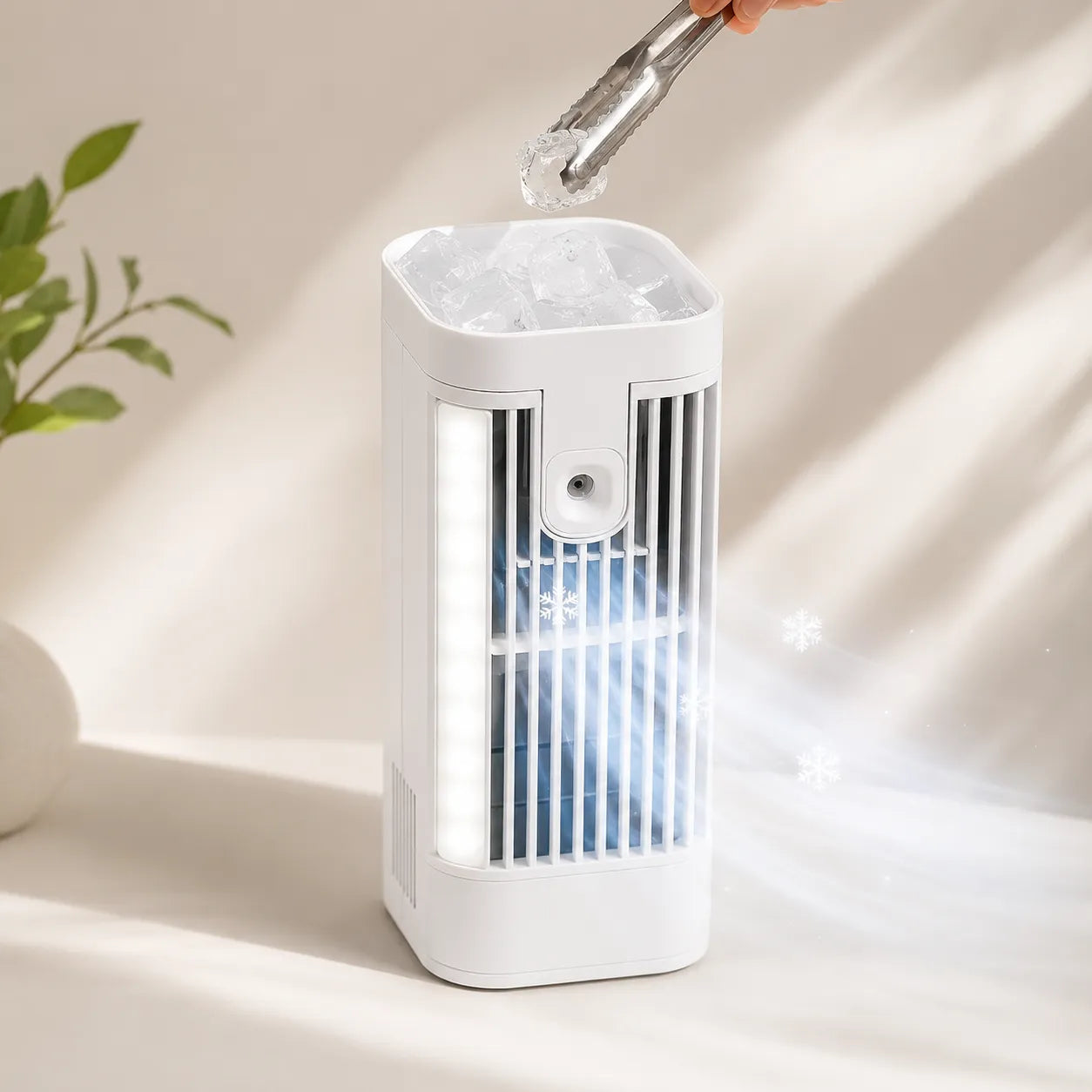 Enfriador de aire portátil con luz nocturna LED