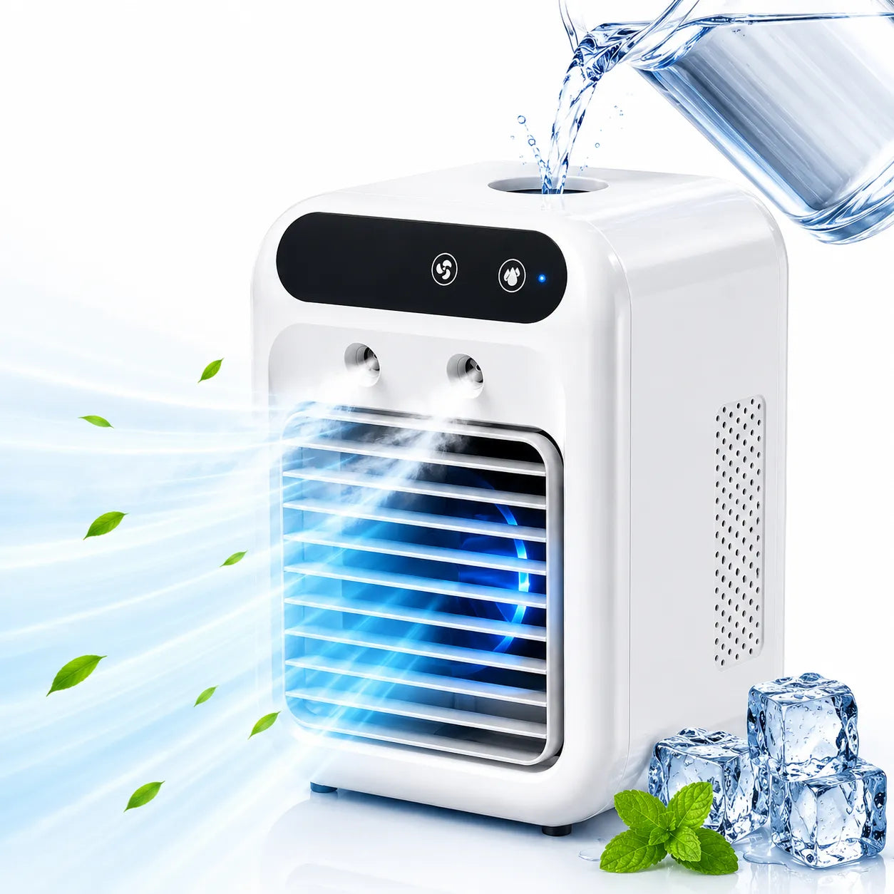 3-in-1 Portable Air Cooler Rechargeable USB 500 ml