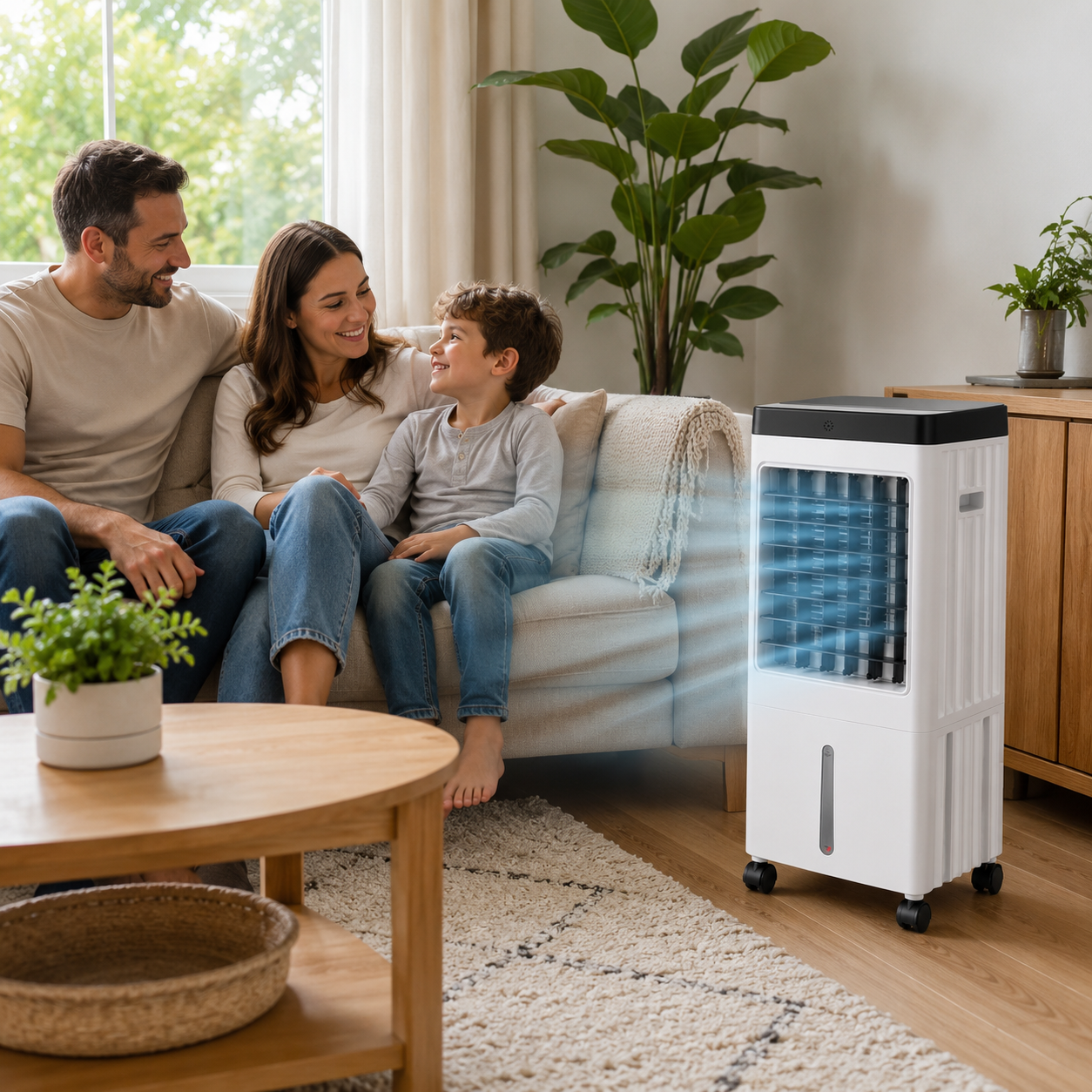 Mobil airconditioner uden udledning 10L med fjernbetjening