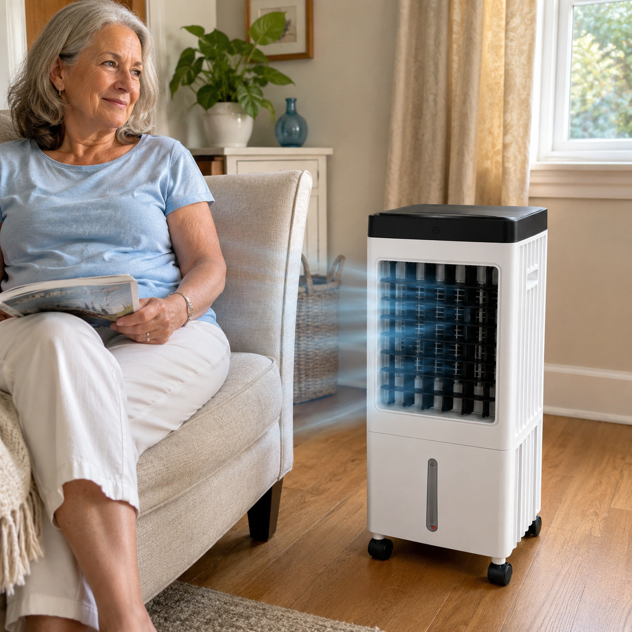 Climatiseur Mobile Sans Évacuation 10L avec Télécommande