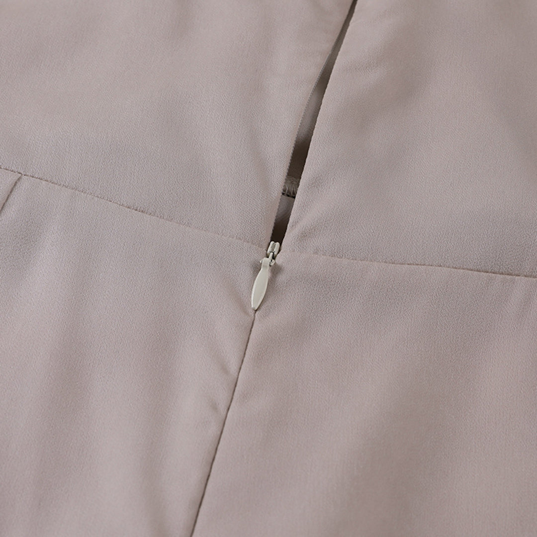 Robe Longue de Soirée à Bretelles Spaghetti avec Col en V et Fente Haute