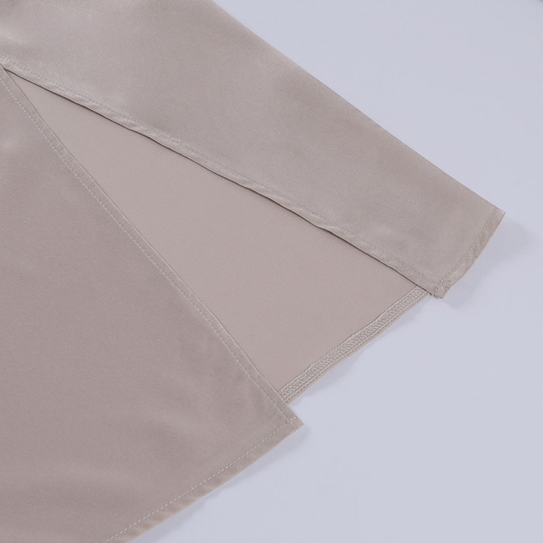 Robe Longue de Soirée à Bretelles Spaghetti avec Col en V et Fente Haute