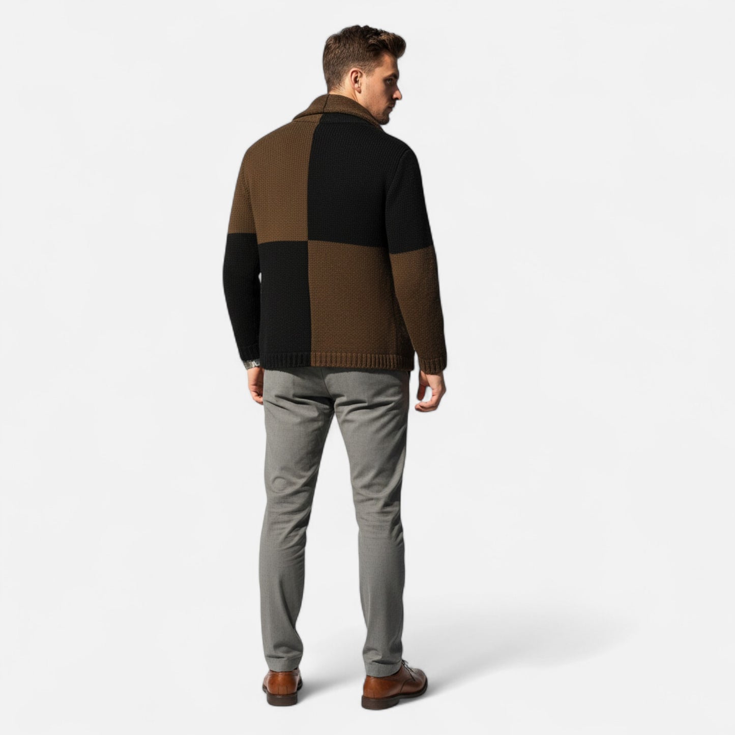 Velclairemode | Cardigan Homme Élégant Maille Boutonnée Automne-Printemps