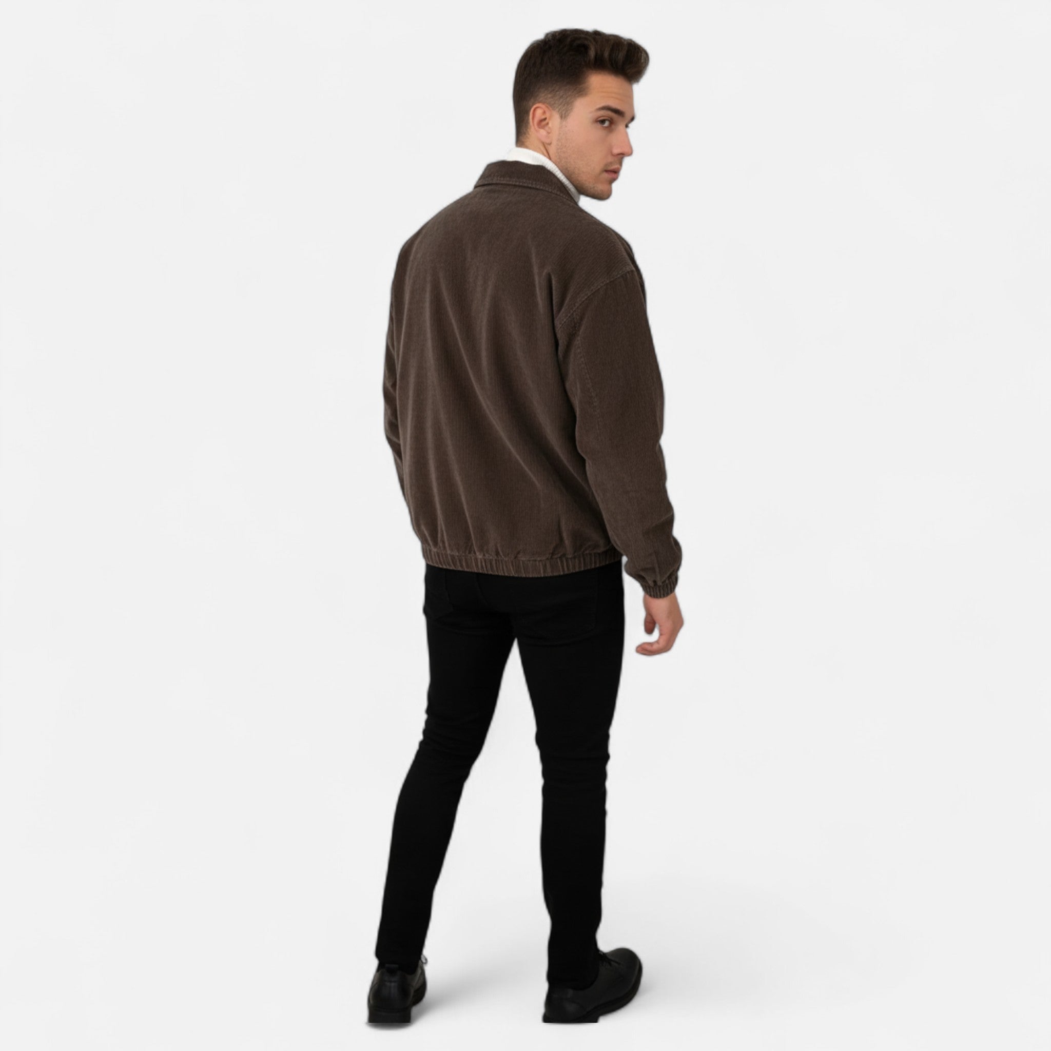 Velclairemode | Men's Corduroy College Style Jacket Fall-Winter