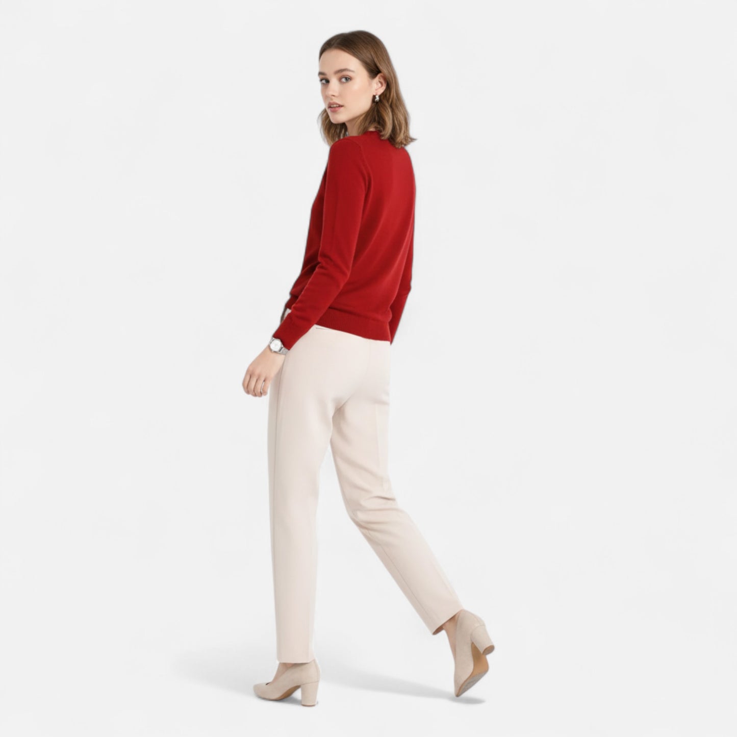 Velclairemode | Pull Femme Laine Mérinos Col Rond