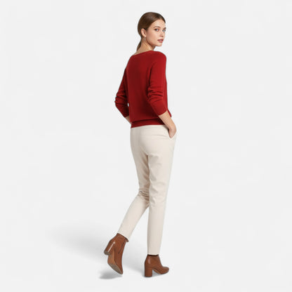 Velclairemode | Pull Femme Laine Mérinos Col Rond