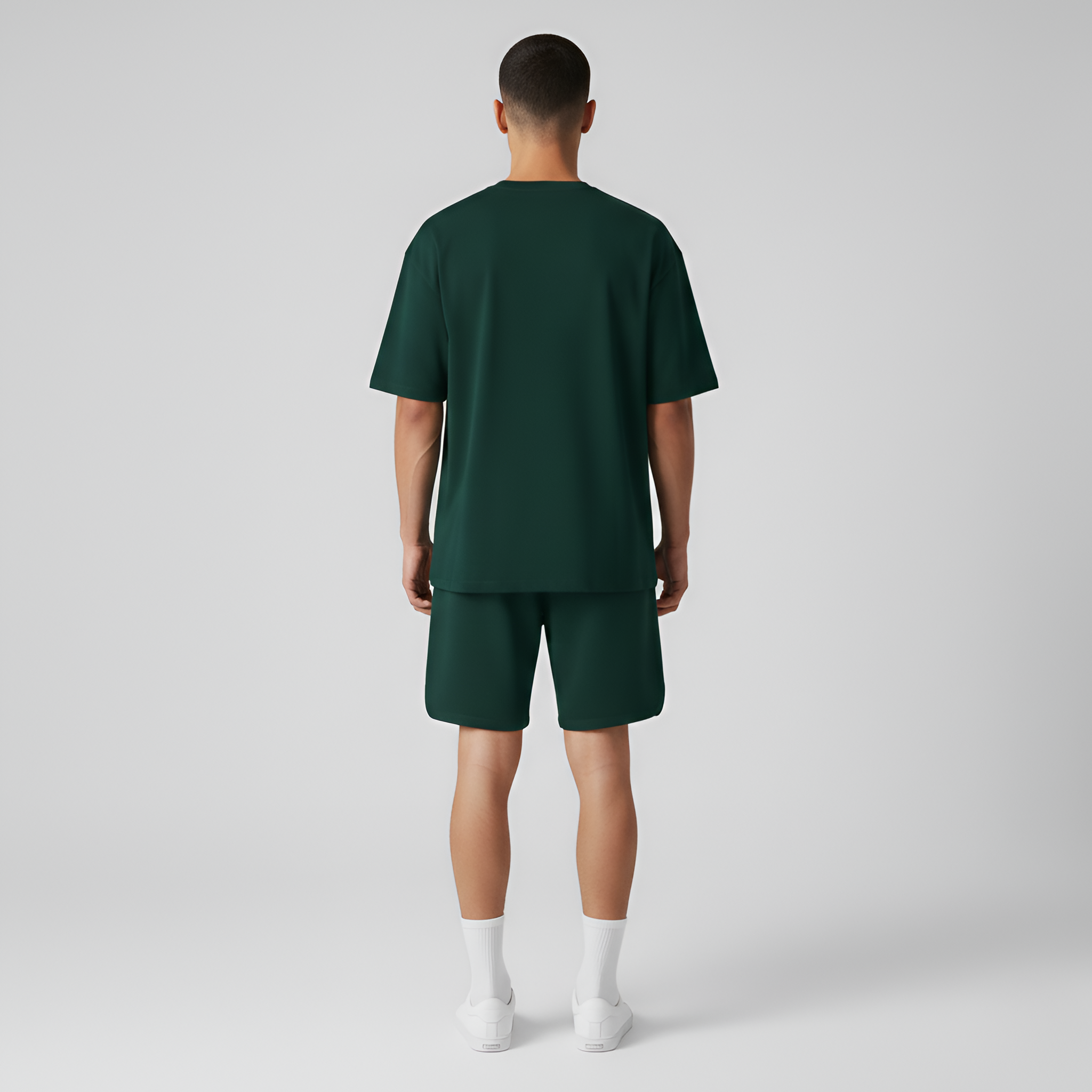 Ensemble T-Shirt et Short en Coton à Coupe Standard pour Homme