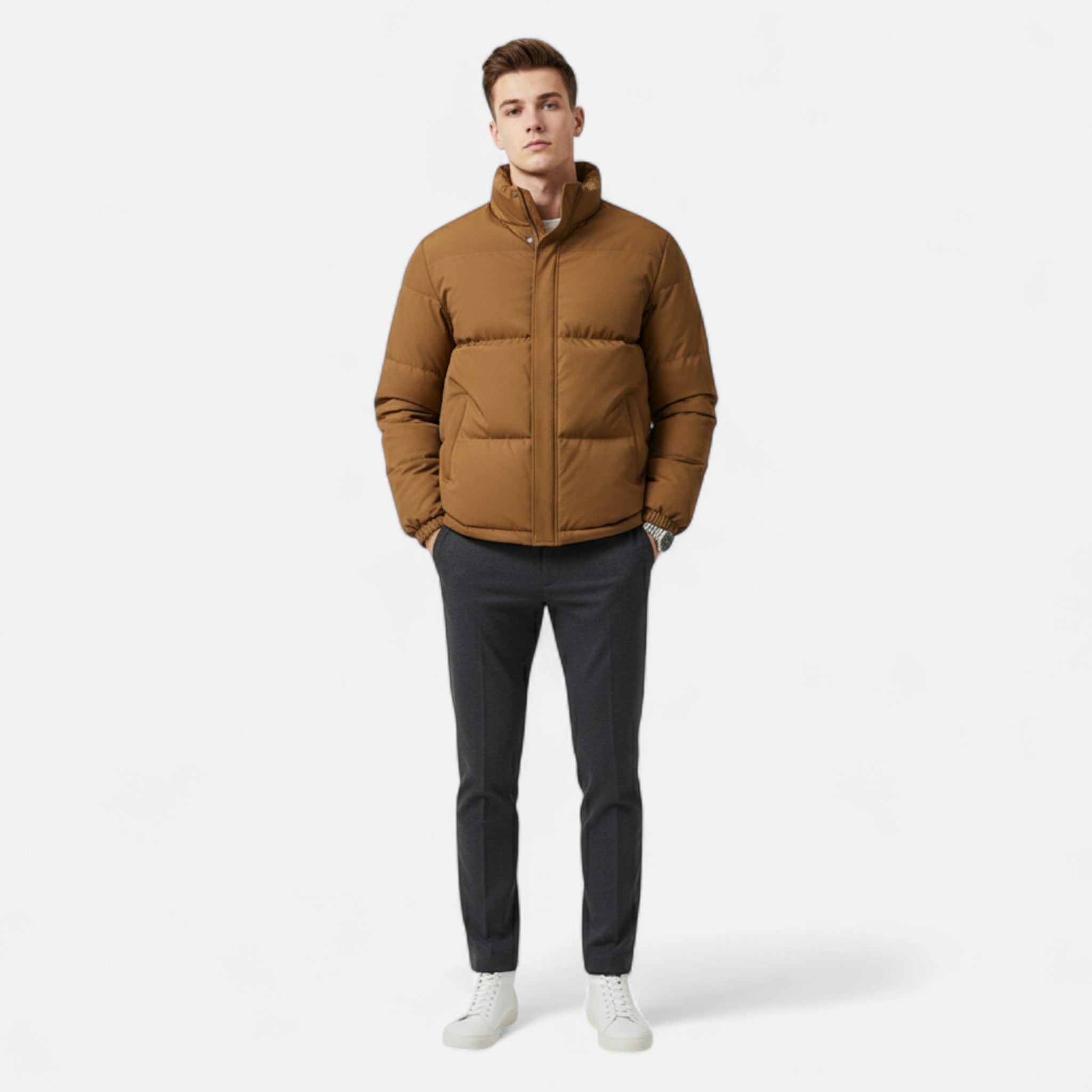 Velclairemode | Men's Waterproof Winter Parka with Hood