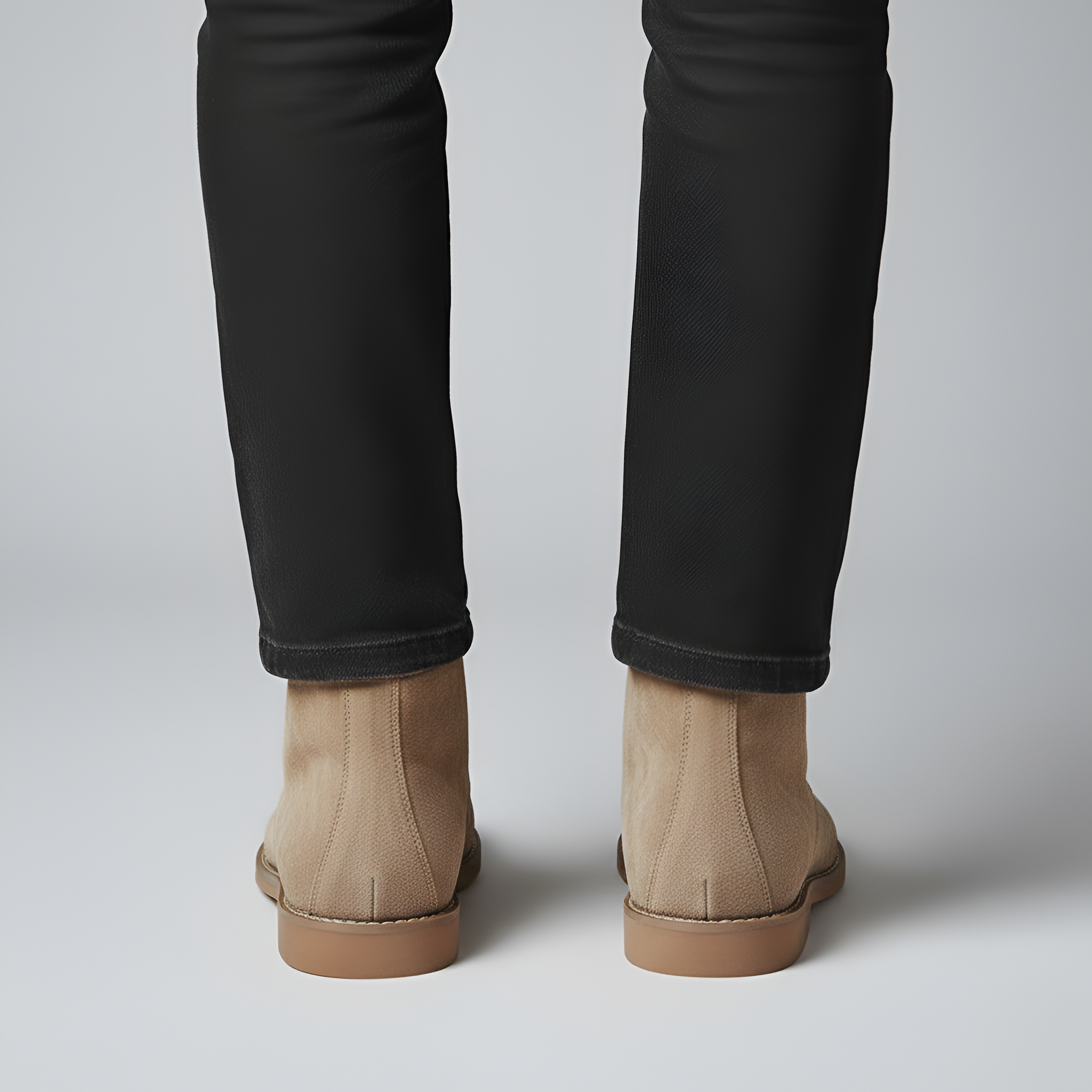 Bottines Desert en Daim Synthétique à Lacets et Bout Pointu pour Homme