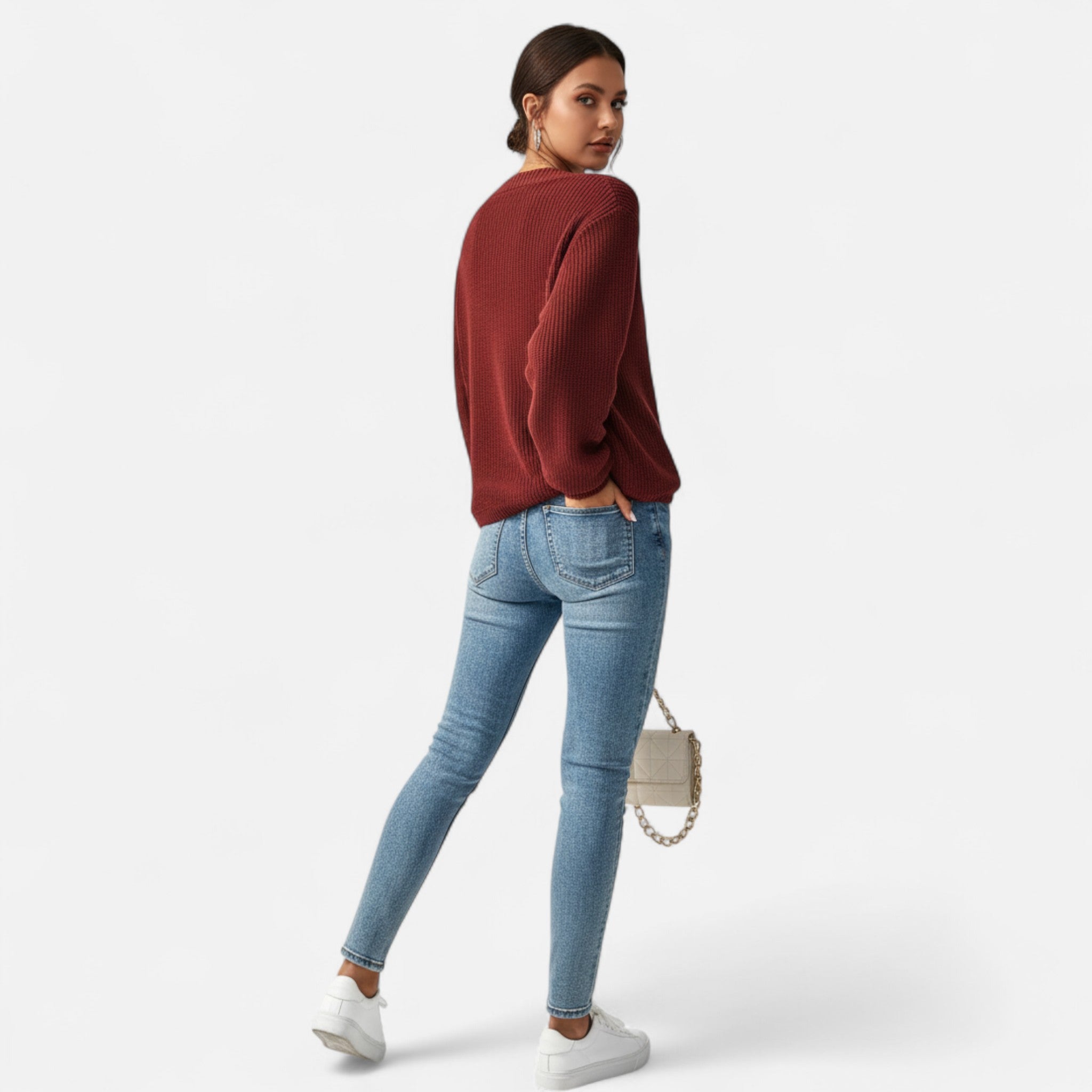 Velclairemode | Women's Buttoned Cardigan Elegance Autumn-Spring