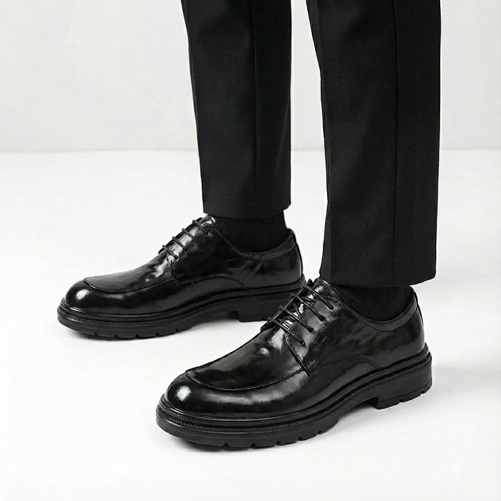 Chaussures Oxford en Cuir PU Imperméables avec Semelle Antidérapante pour Homme