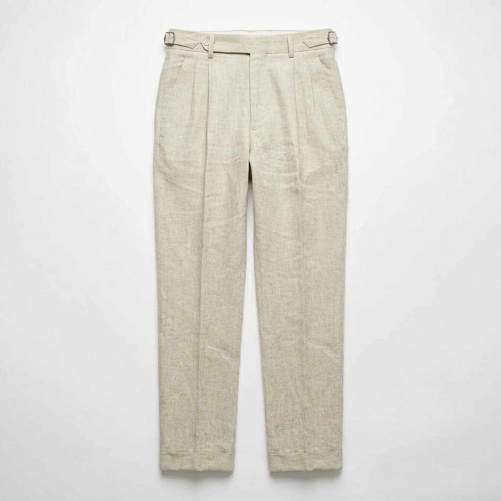 Pantaloni eleganți pentru bărbați — 100% in — croială ajustată — nuntă