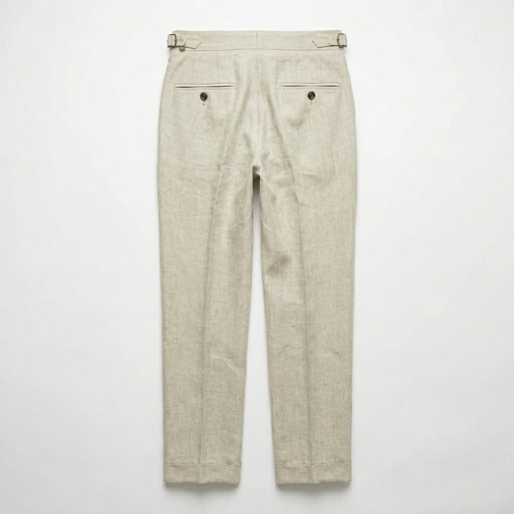 Pantaloni eleganți pentru bărbați — 100% in — croială ajustată — nuntă