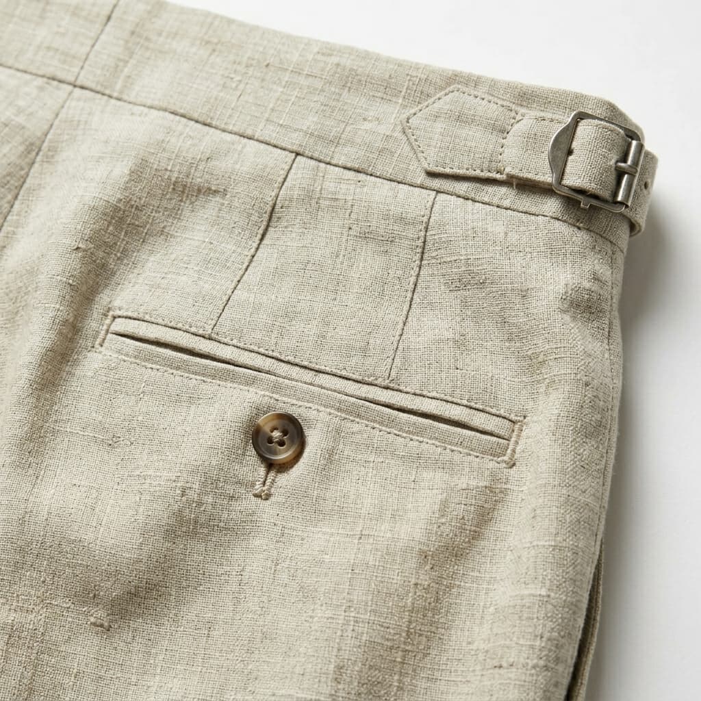 Pantaloni eleganți pentru bărbați — 100% in — croială ajustată — nuntă