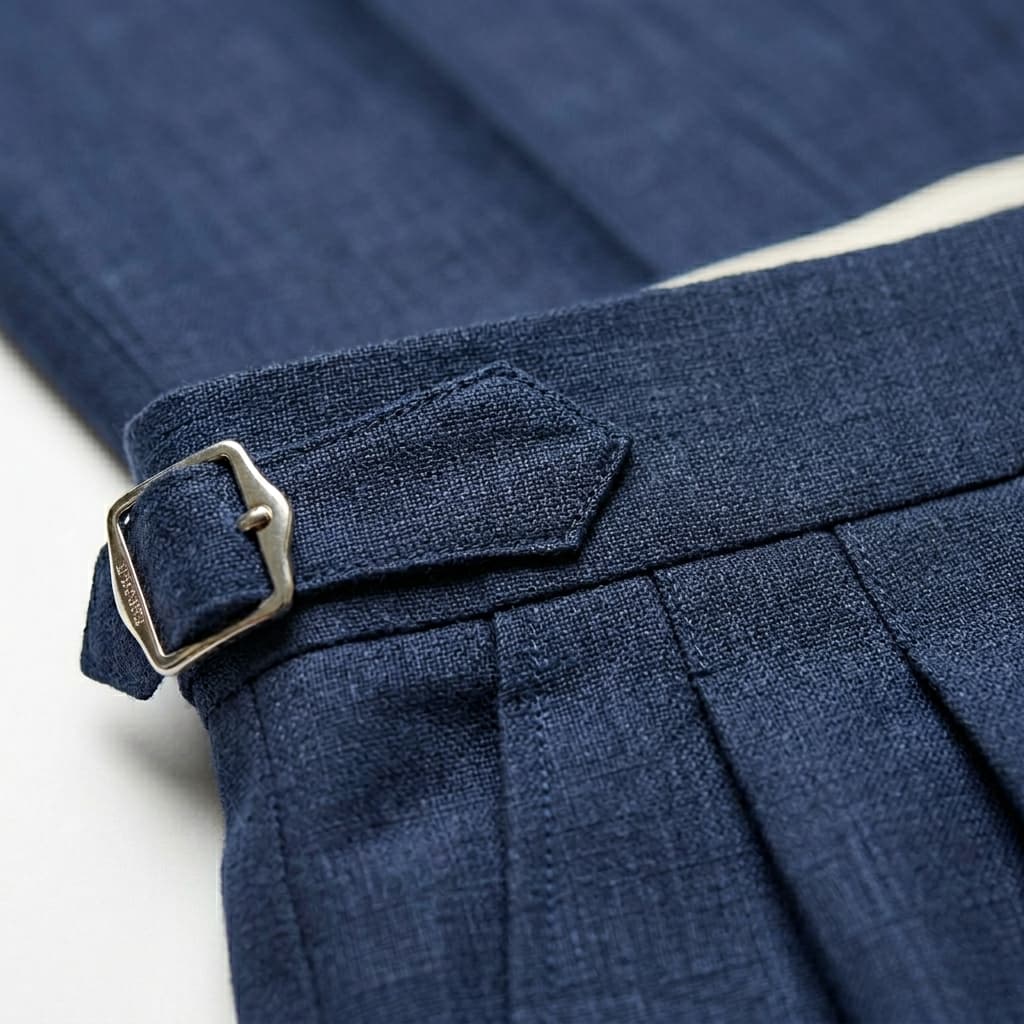 Pantaloni eleganți pentru bărbați — 100% in — croială ajustată — nuntă