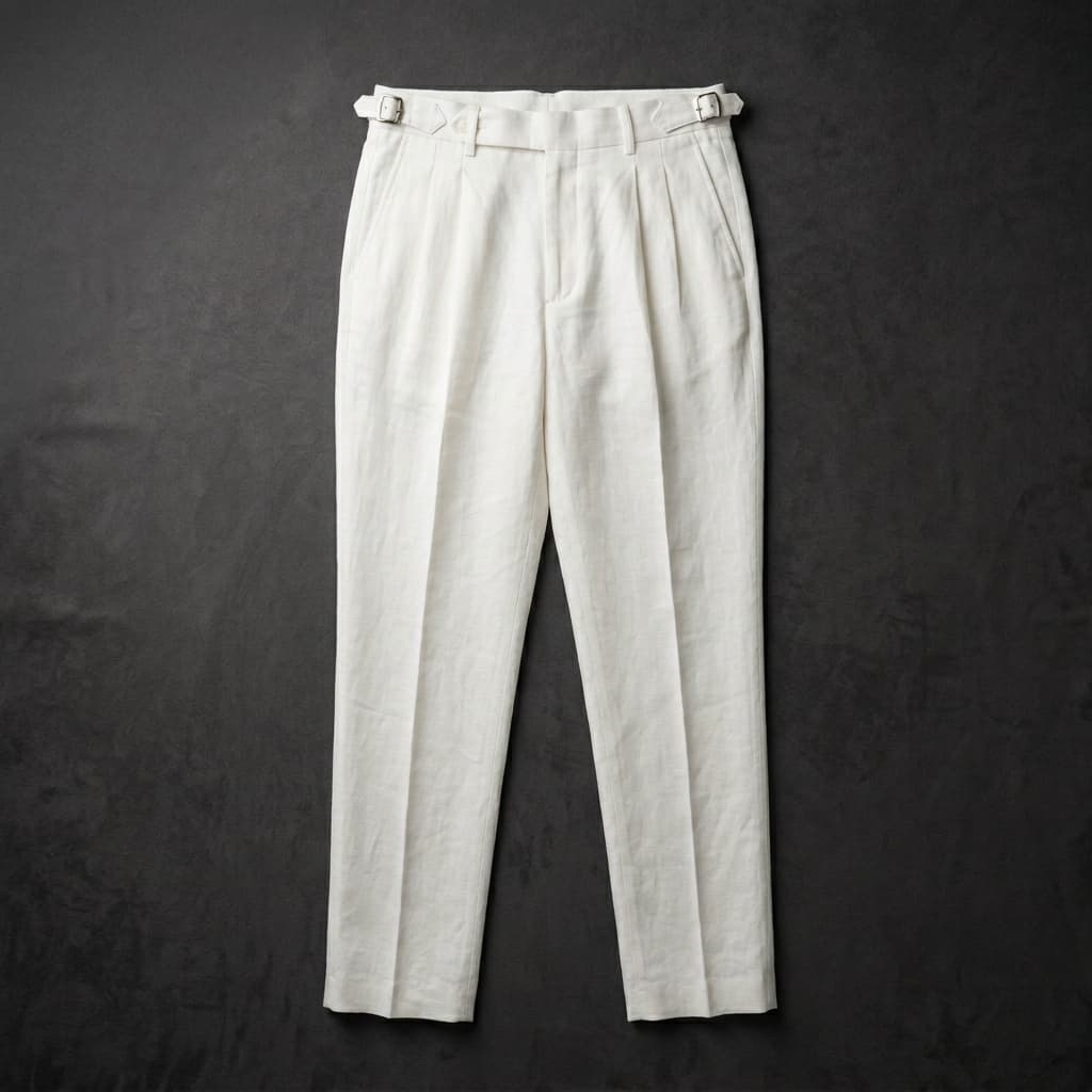 Pantaloni eleganți pentru bărbați — 100% in — croială ajustată — nuntă