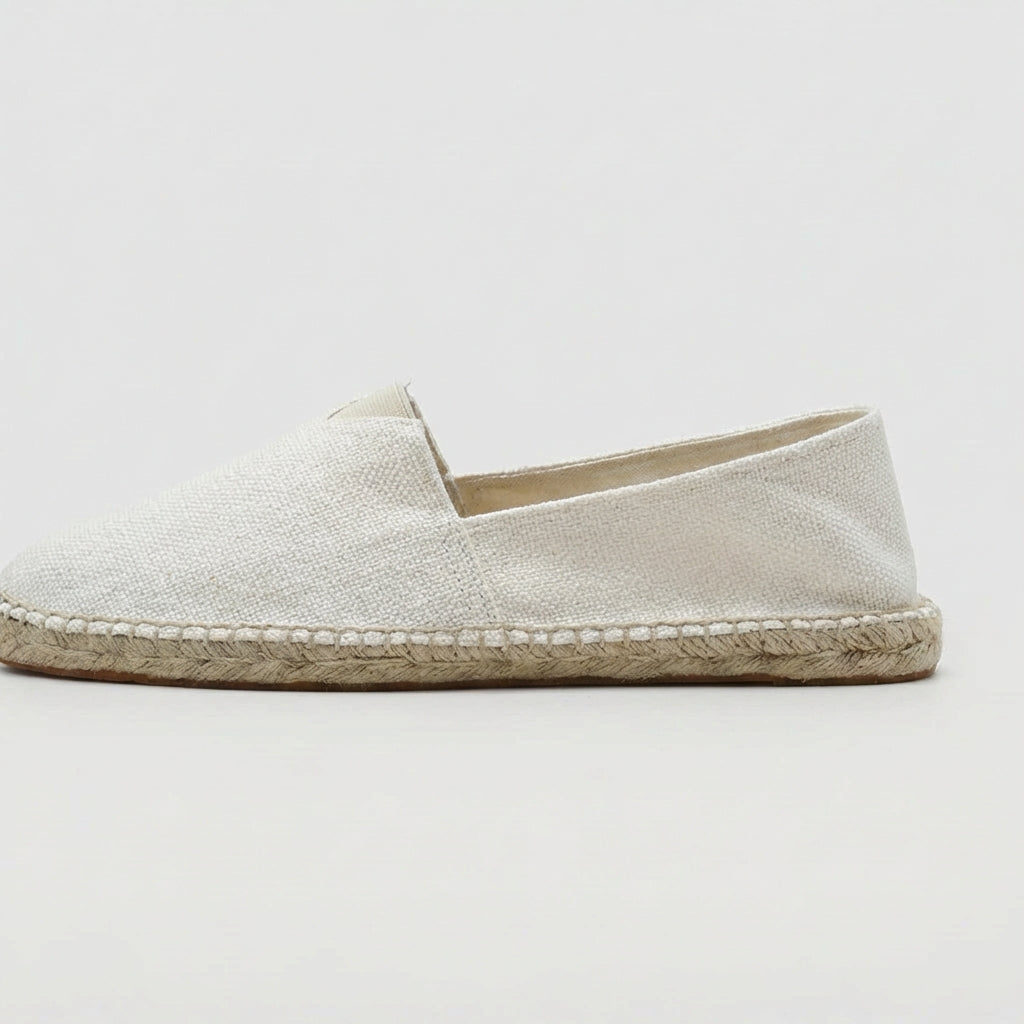 Alpargatas de lino para hombre — mocasines casuales — vacaciones en la playa