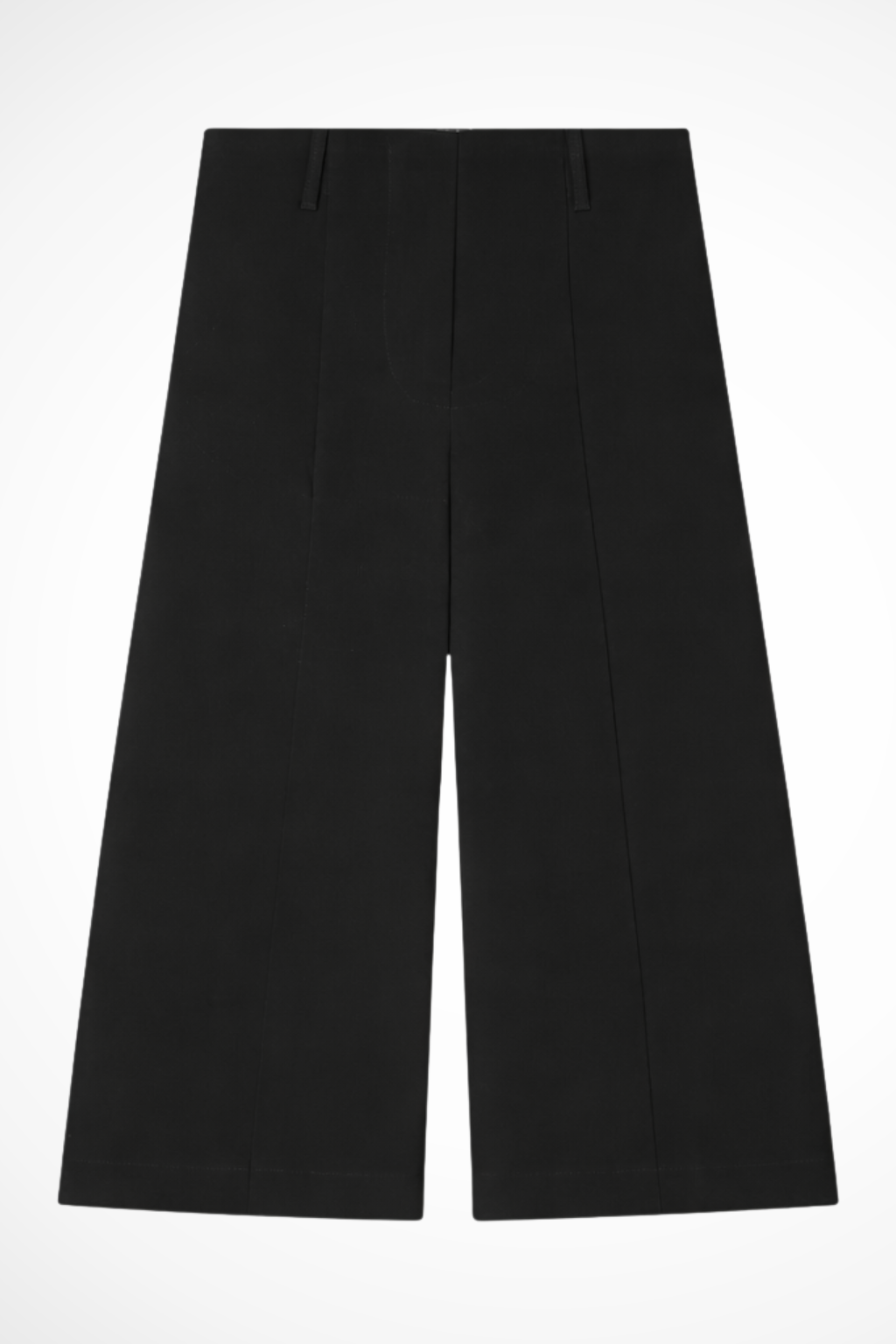 To-delt damekostume med struktureret blazer og elegant flydende bukser