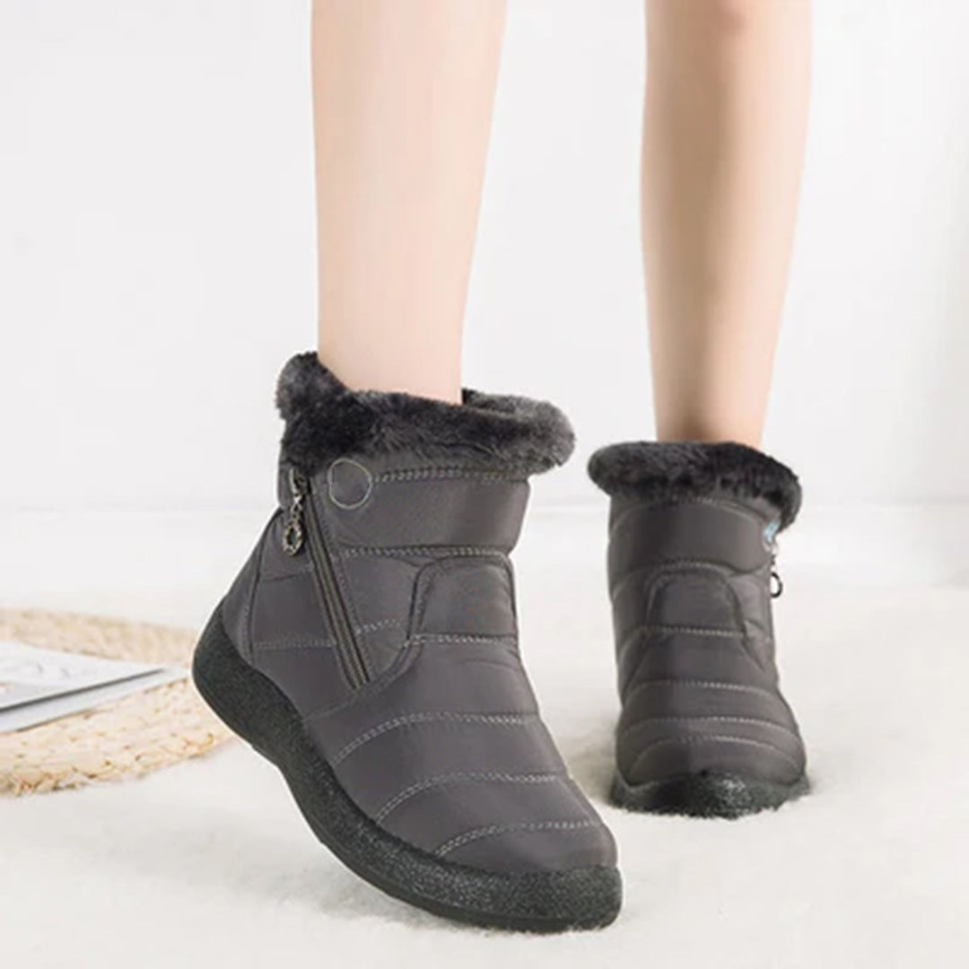 Mujer Botas Diarias Forro de Piel Sintética Suela Acolchada Cremallera Lateral