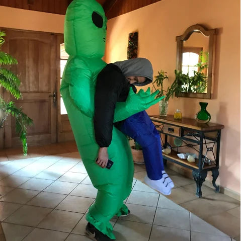 Unisex Inflatable Alien Costume Halloween Cosplay Adult Costume Party Outfit