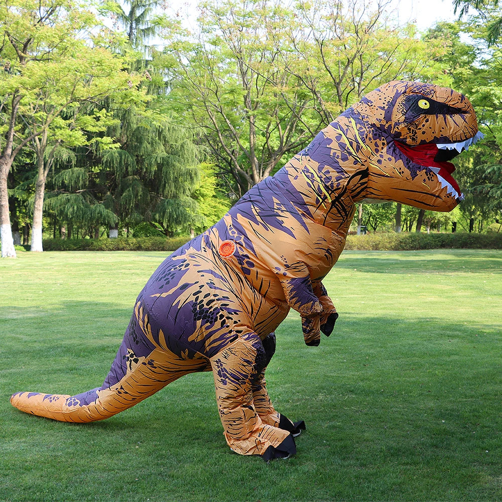Unisex nafukovací dinosauří kostým na Halloween, cosplay, festival a párty pro dospělé
