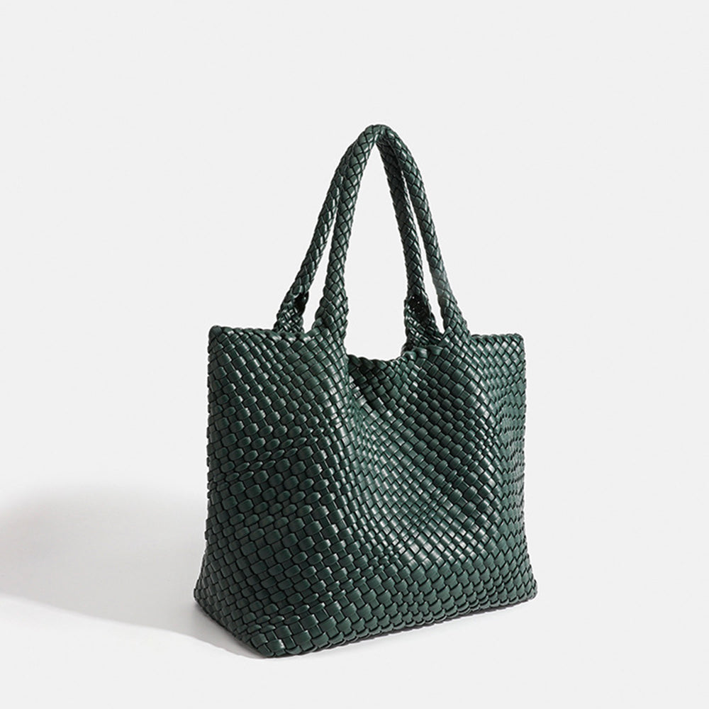 Grand sac cabas femme tressé porté épaule