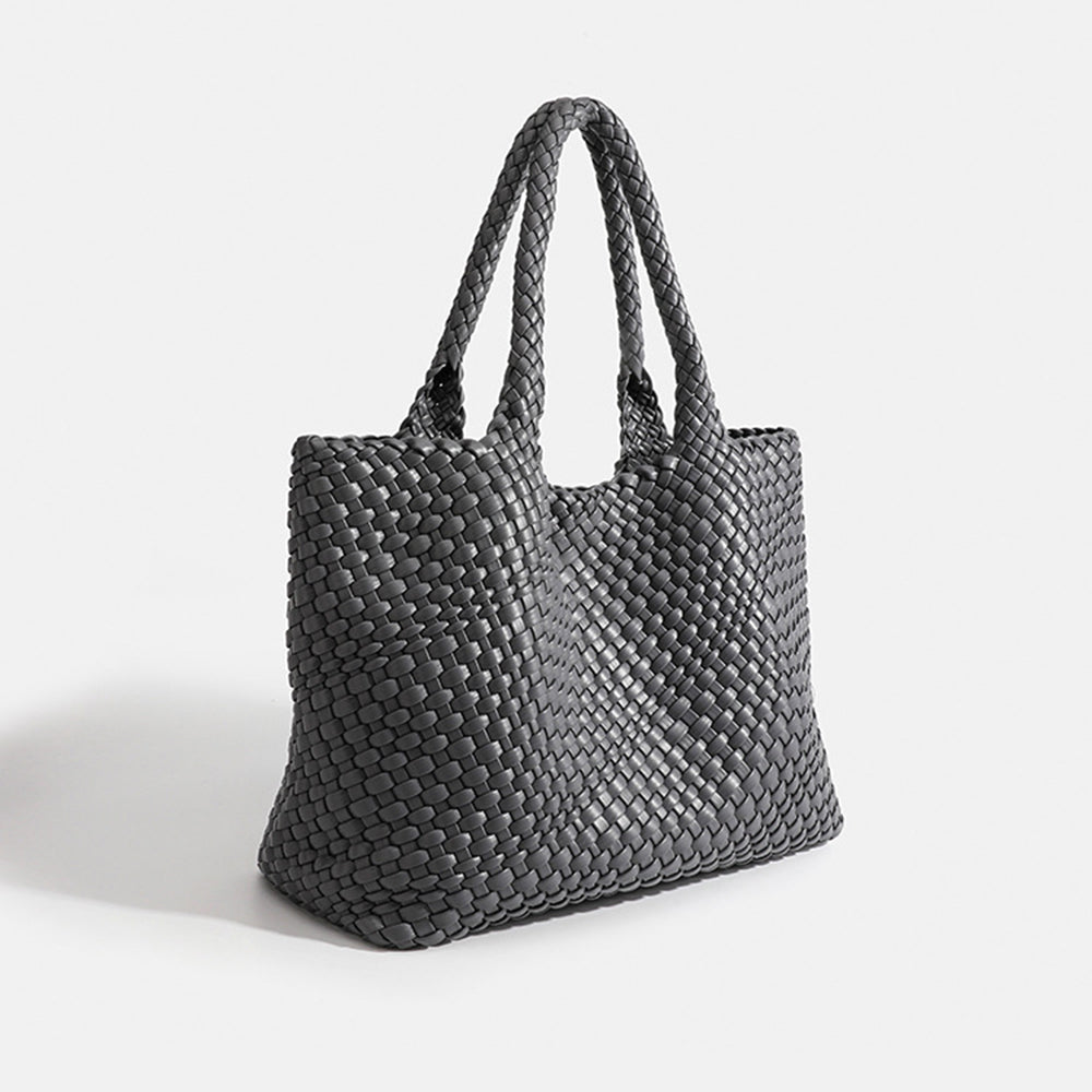 Grand sac cabas femme tressé porté épaule
