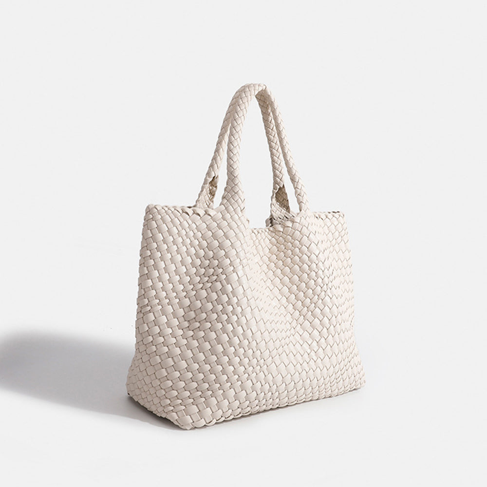 Grand sac cabas femme tressé porté épaule