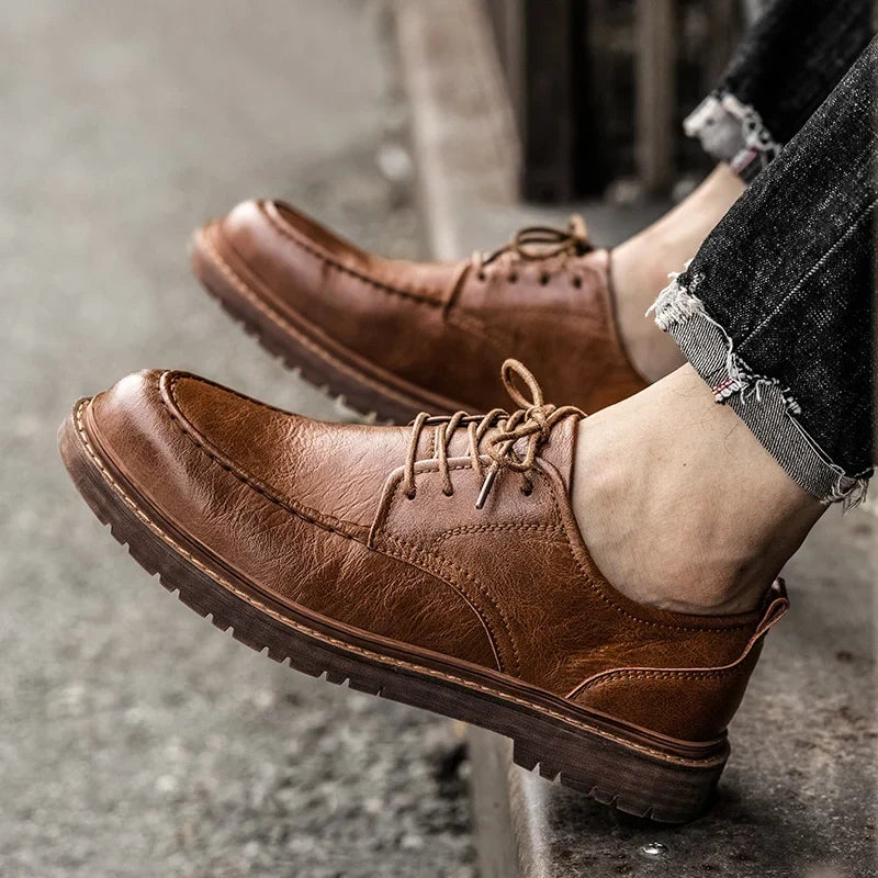 Homme Chaussures Cuir Quotidien Événements Semelle Caoutchouc Durable Confort