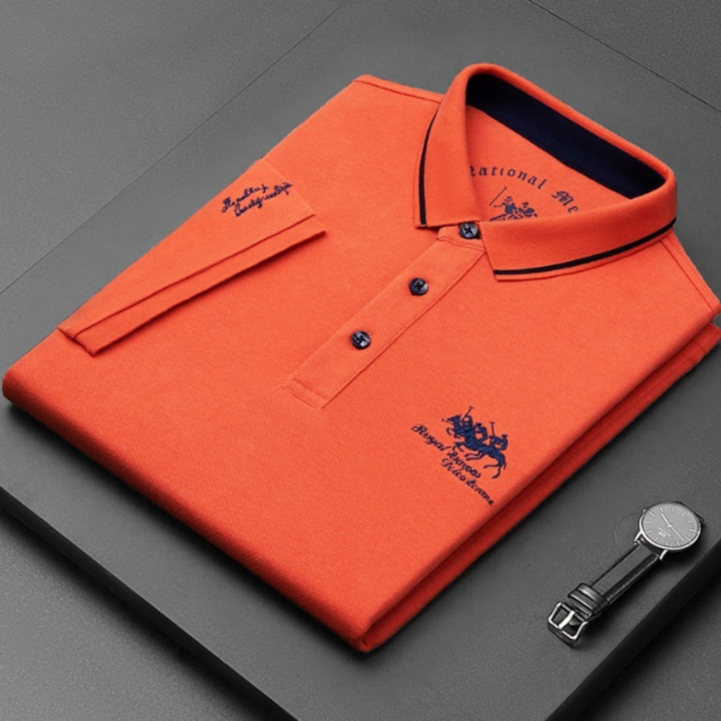 Chemise polo pour hommes — piqué de coton — sport décontracté