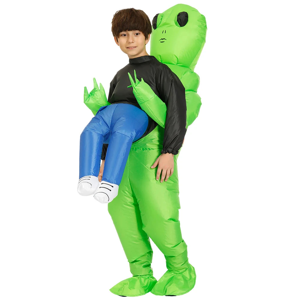 Unisex Inflatable Alien Costume Halloween Cosplay Adult Costume Party Outfit