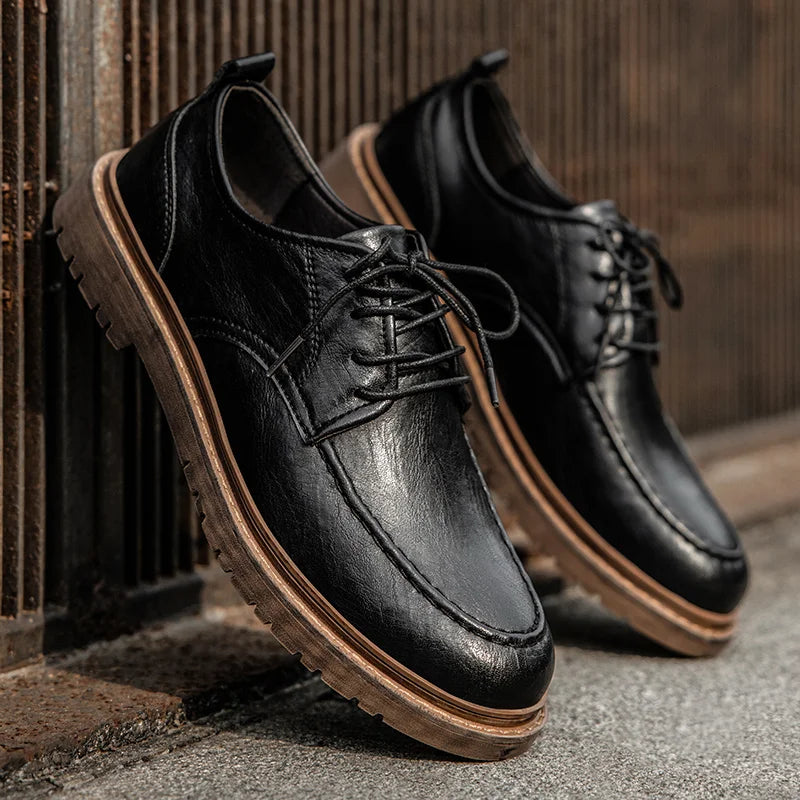 Homme Chaussures Cuir Quotidien Événements Semelle Caoutchouc Durable Confort