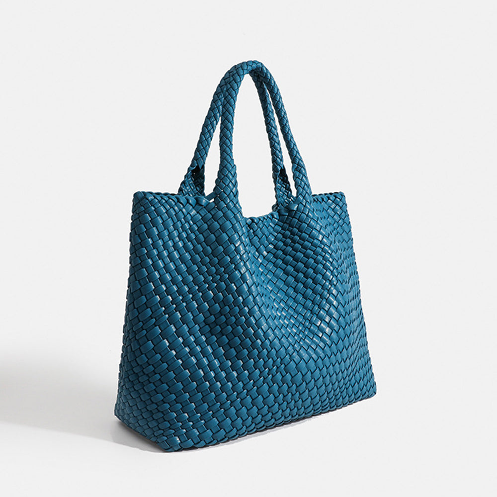 Grand sac cabas femme tressé porté épaule