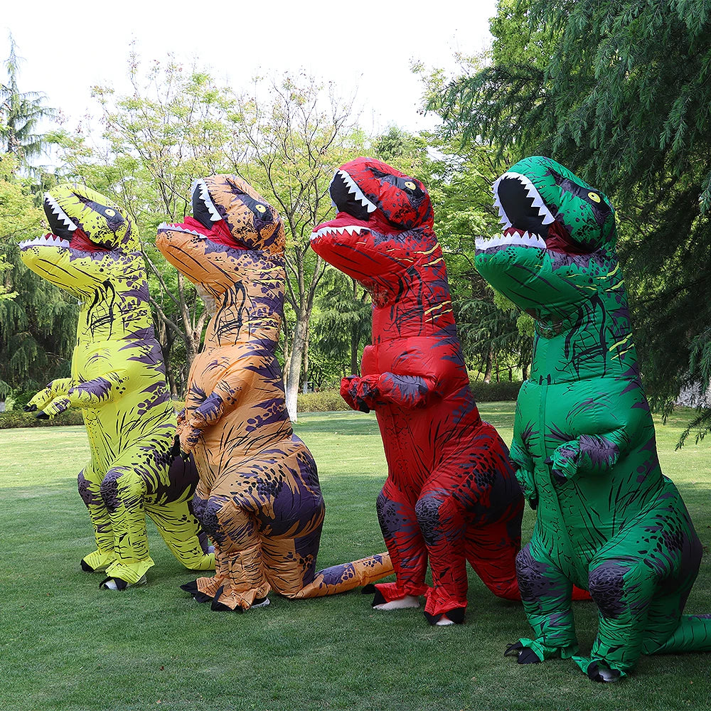 Unisex nafukovací dinosauří kostým na Halloween, cosplay, festival a párty pro dospělé