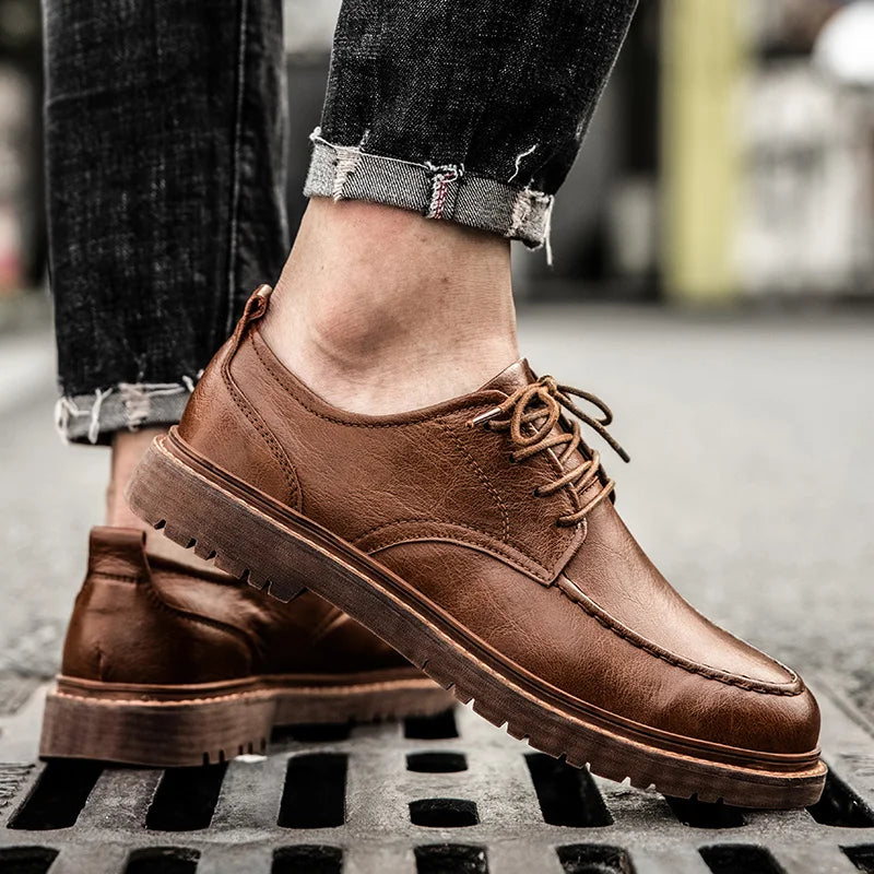 Homme Chaussures Cuir Quotidien Événements Semelle Caoutchouc Durable Confort
