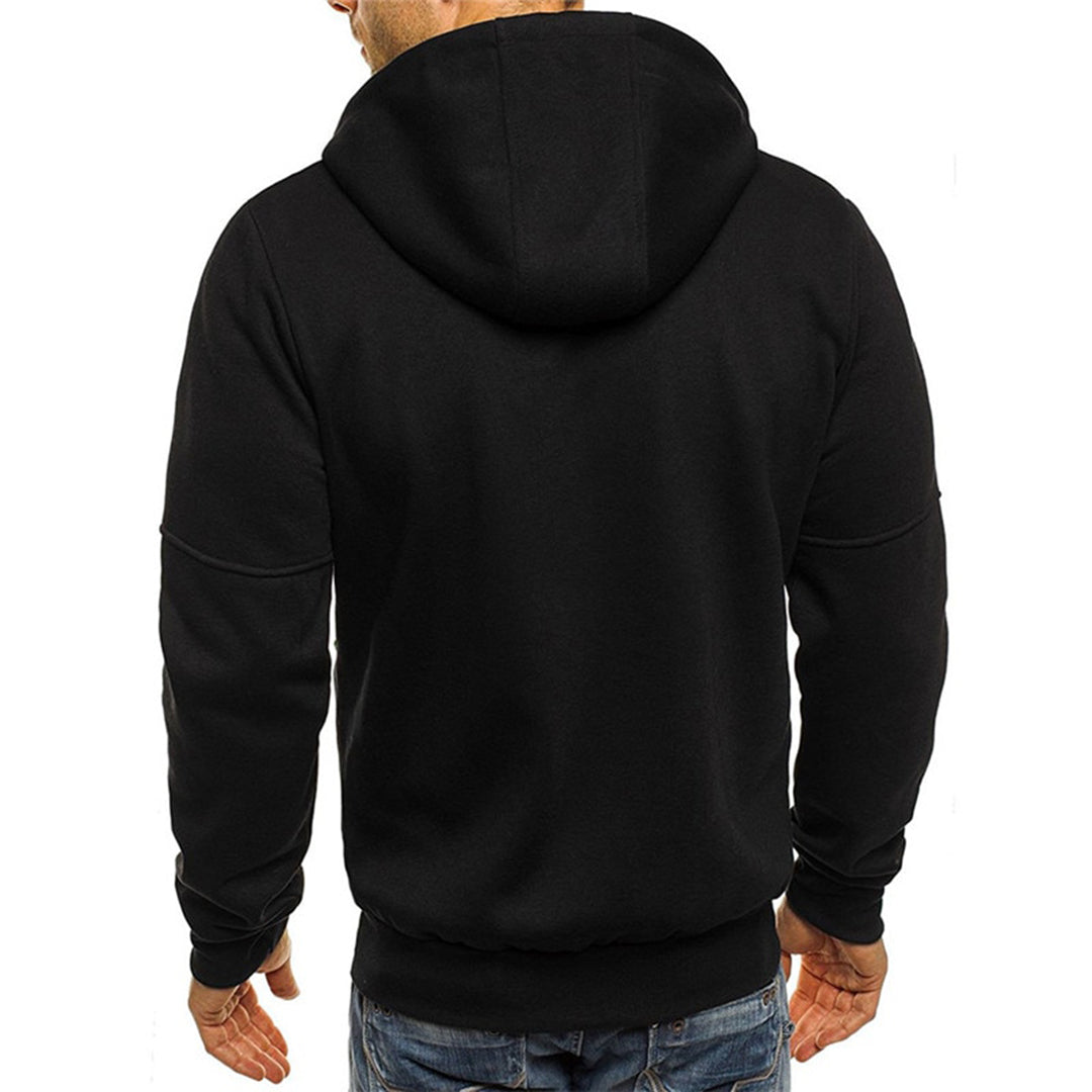 Felpa con cappuccio da uomo, con zip, vestibilità casual e confortevole per tutti i giorni