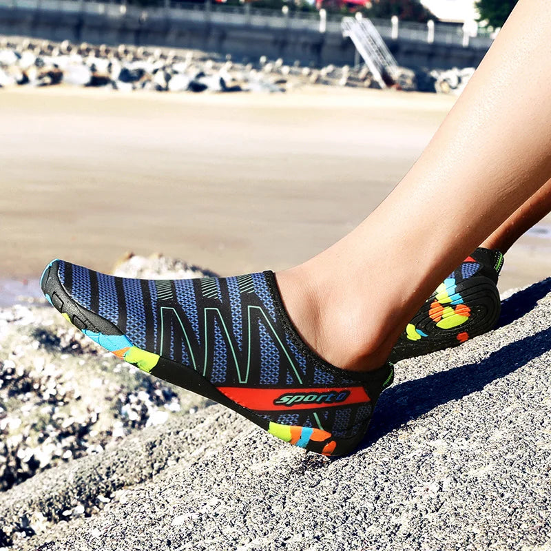 Chaussures d'eau unisexes | tissu séchage rapide | modèle piscine plage